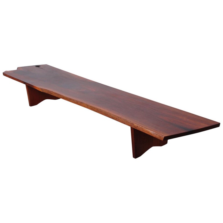 George Nakashima Bench Or Coffee Table In Walnut At 1stdibs