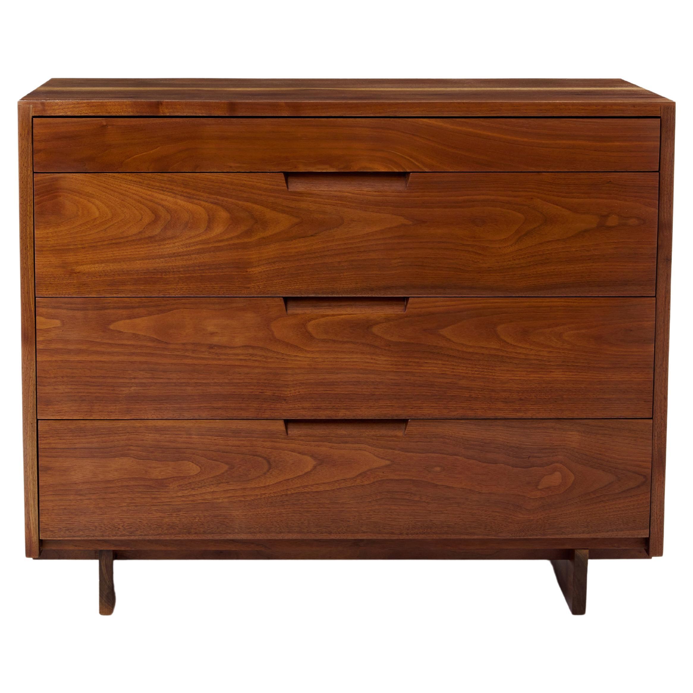 George Nakashima black american walnut chest of drawers 1955 For Sale