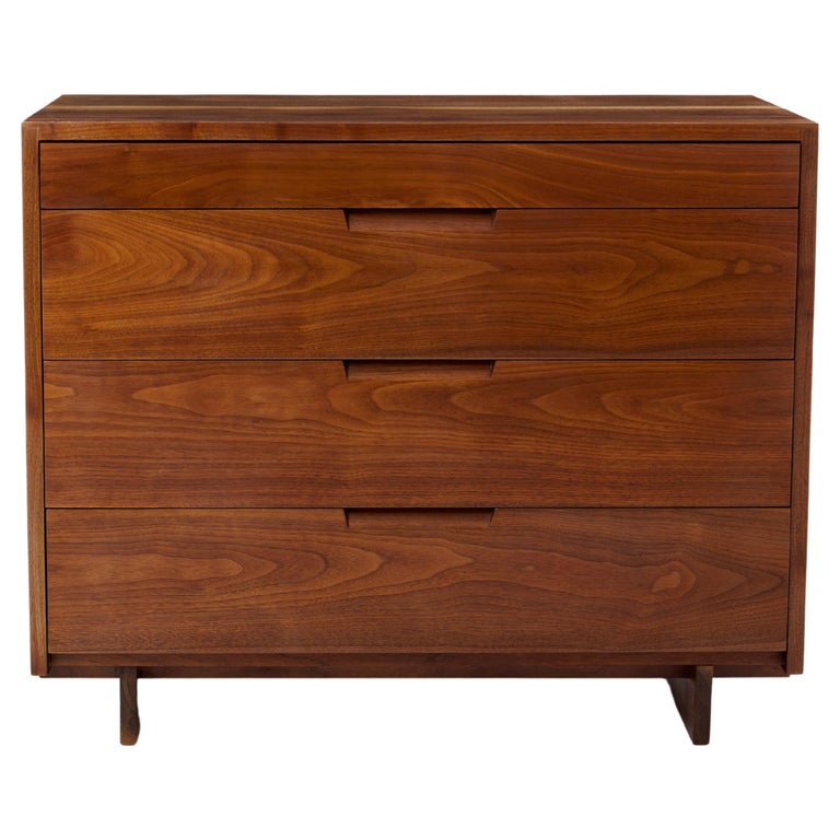 George Nakashima black american walnut chest of drawers 1955 For Sale at  1stDibs