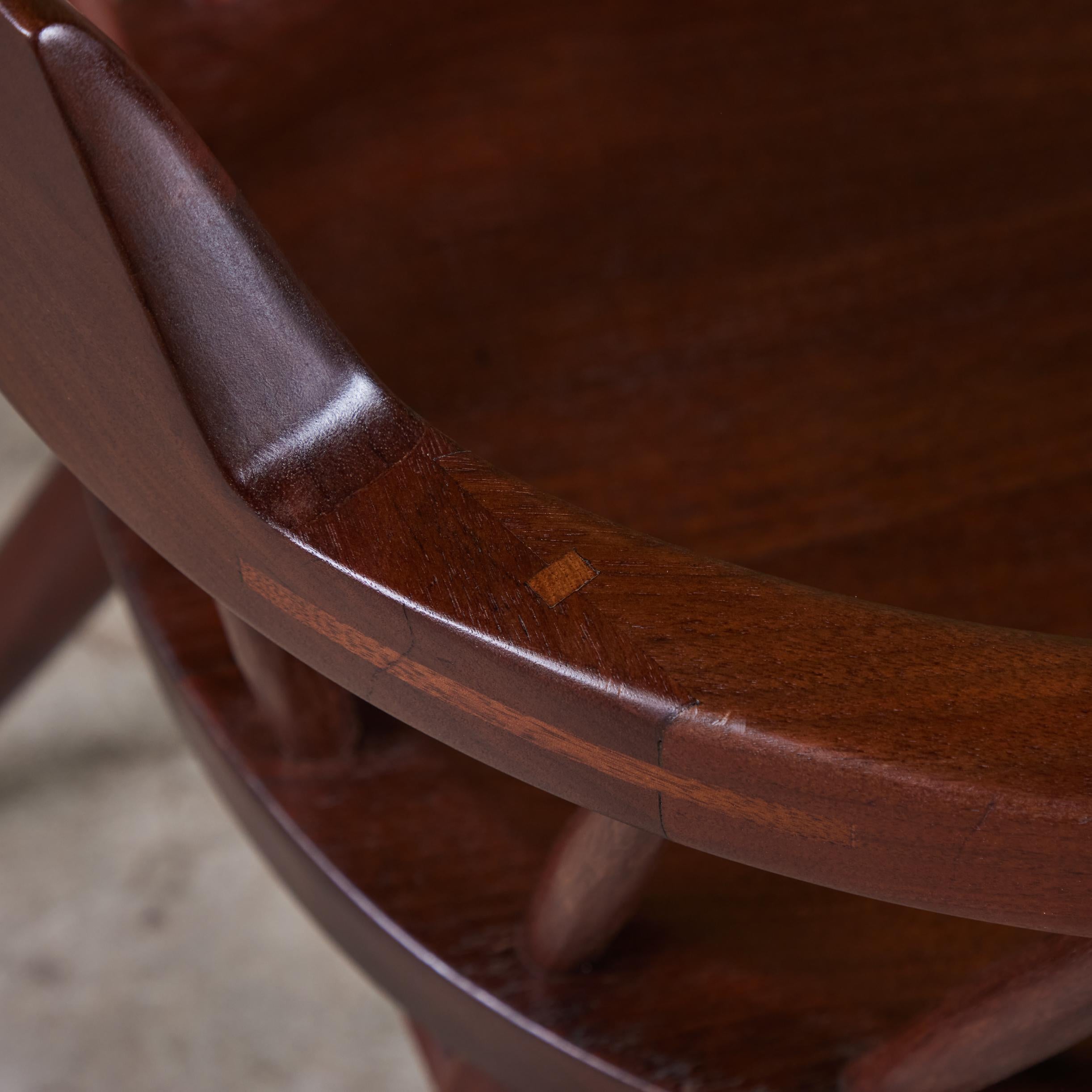 Chaise de capitaine en noyer noir George Nakashima 3