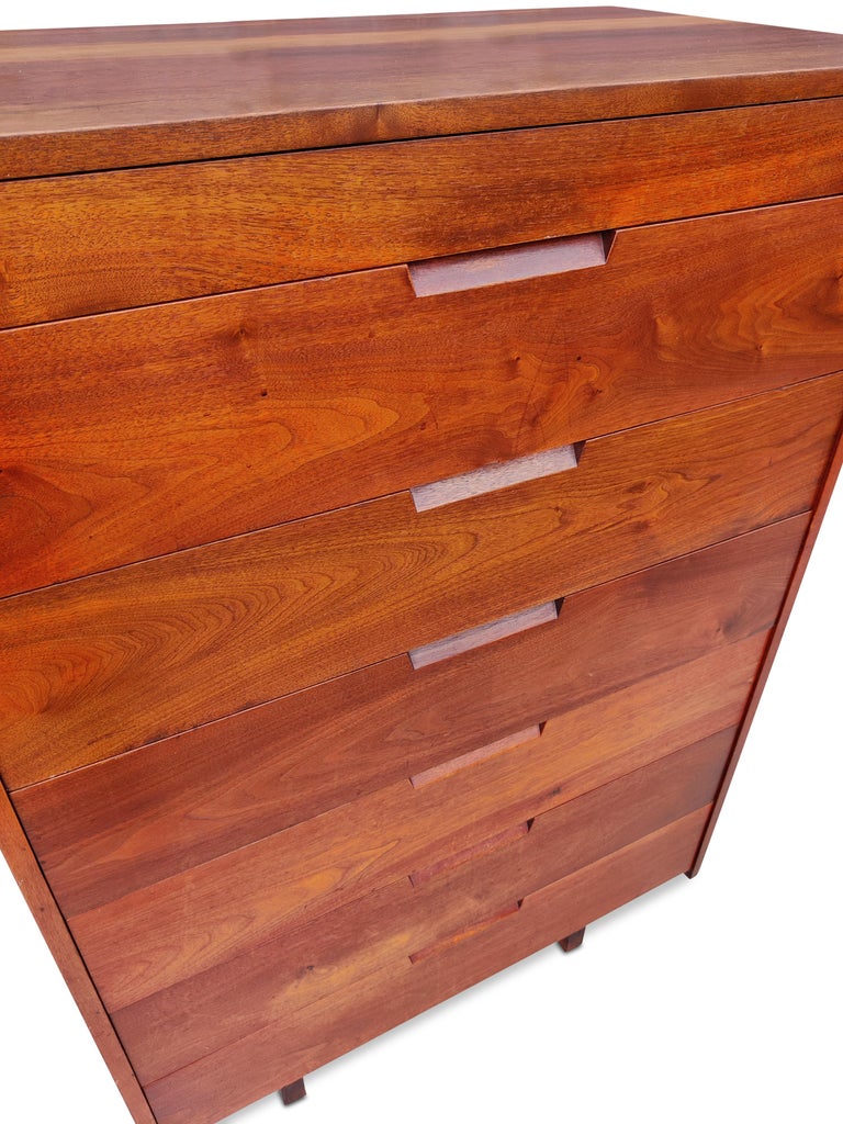 Nakashima Black Walnut Chest of Drawers with Dovetail Joinery