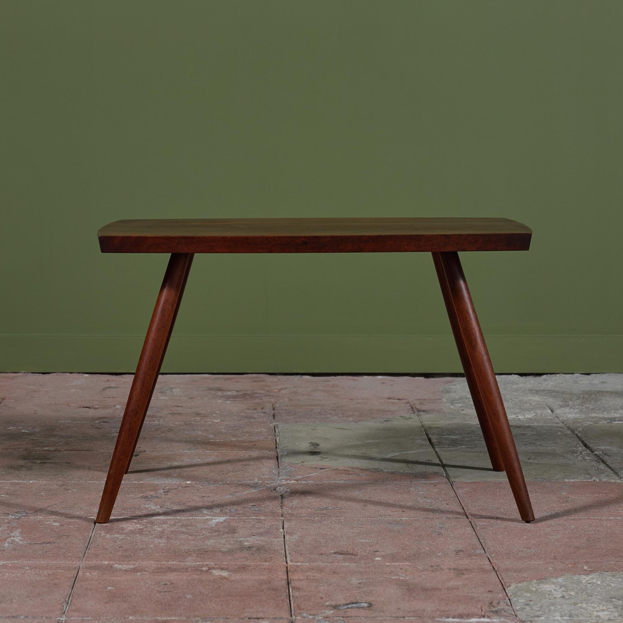 George Nakashima Black Walnut Side Table In Good Condition For Sale In Los Angeles, CA