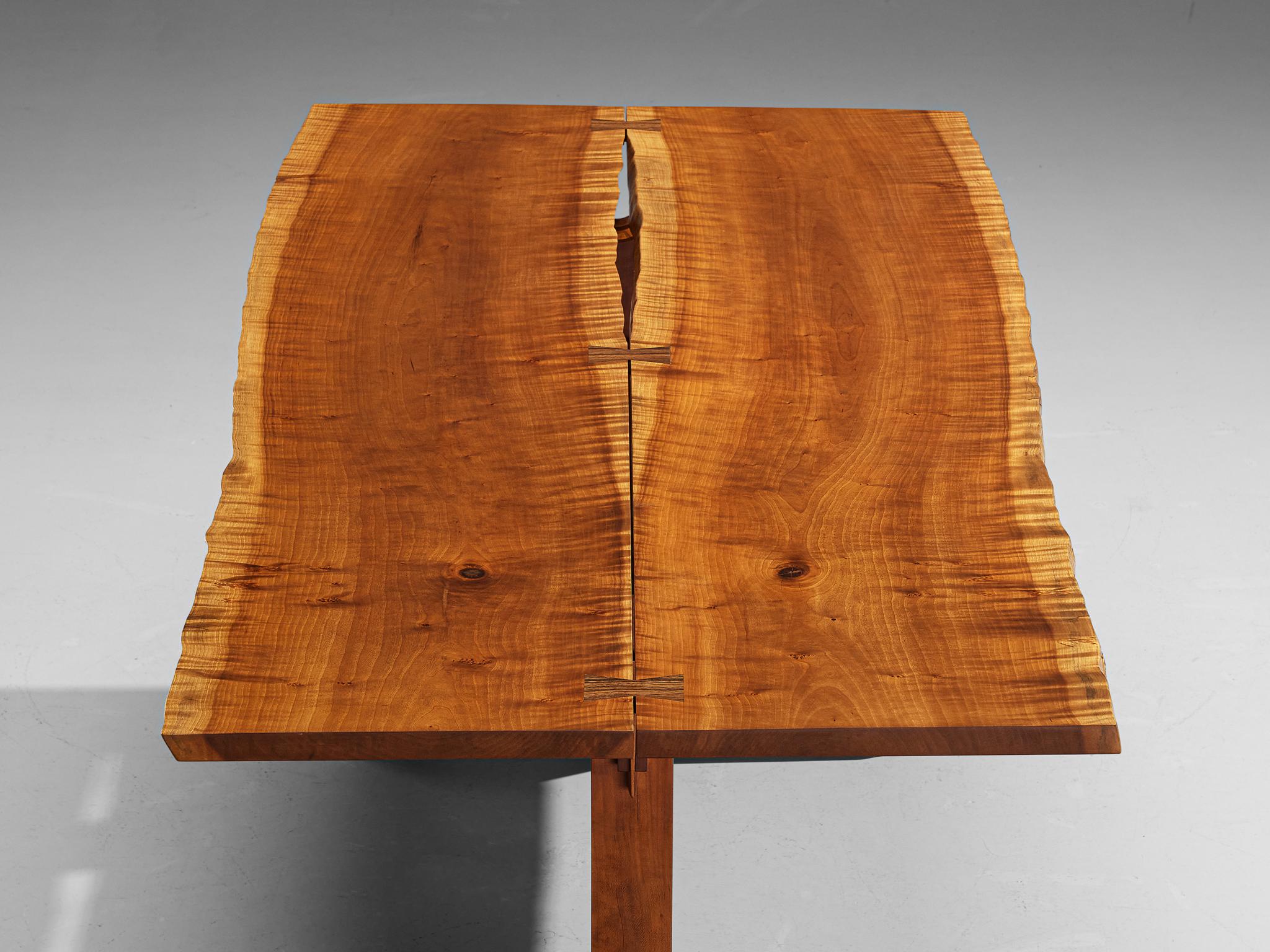 George Nakashima Esstisch in Bootsform auf Böcken im Angebot 3