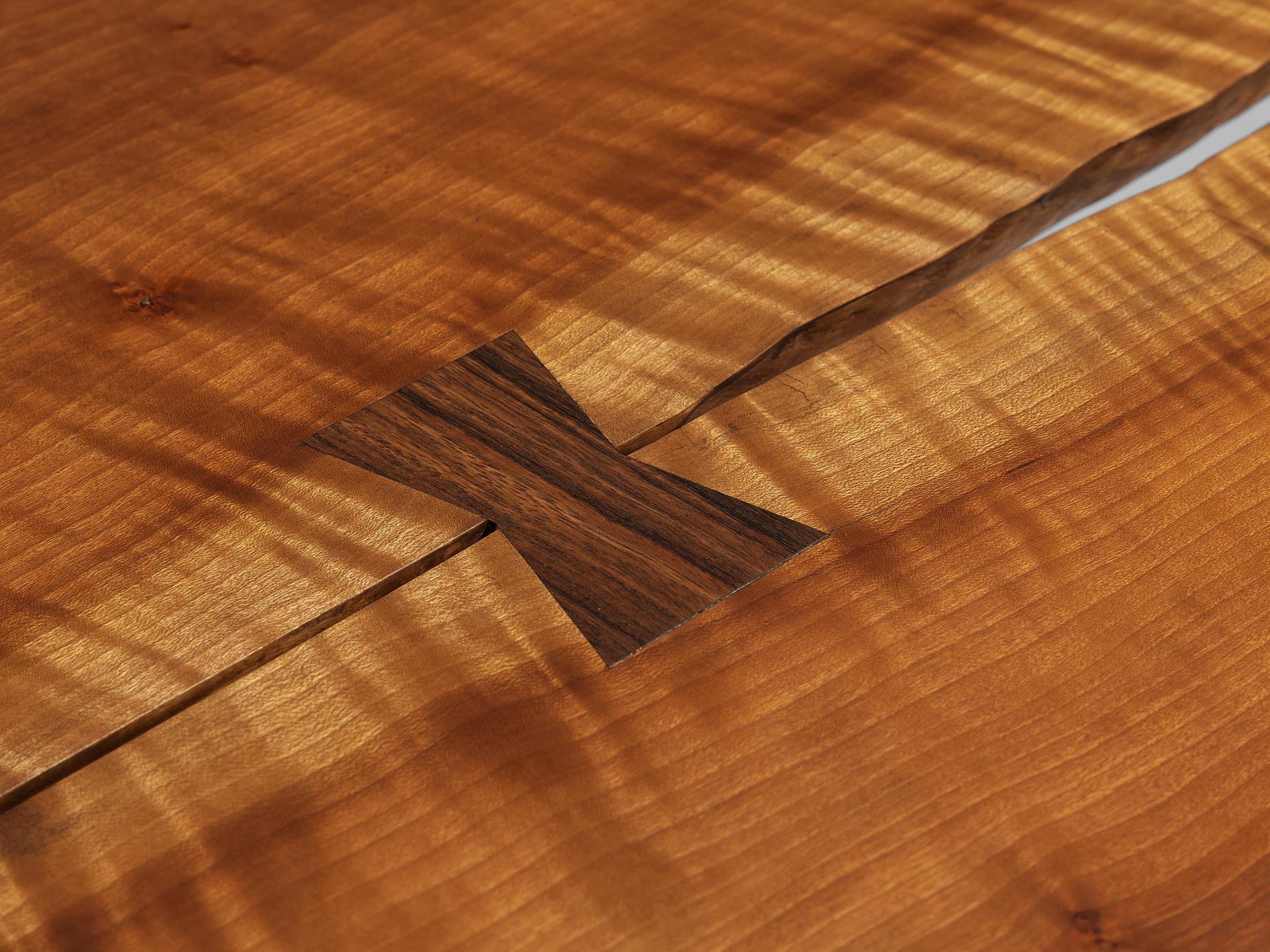 George Nakashima Esstisch in Bootsform auf Böcken im Angebot 4