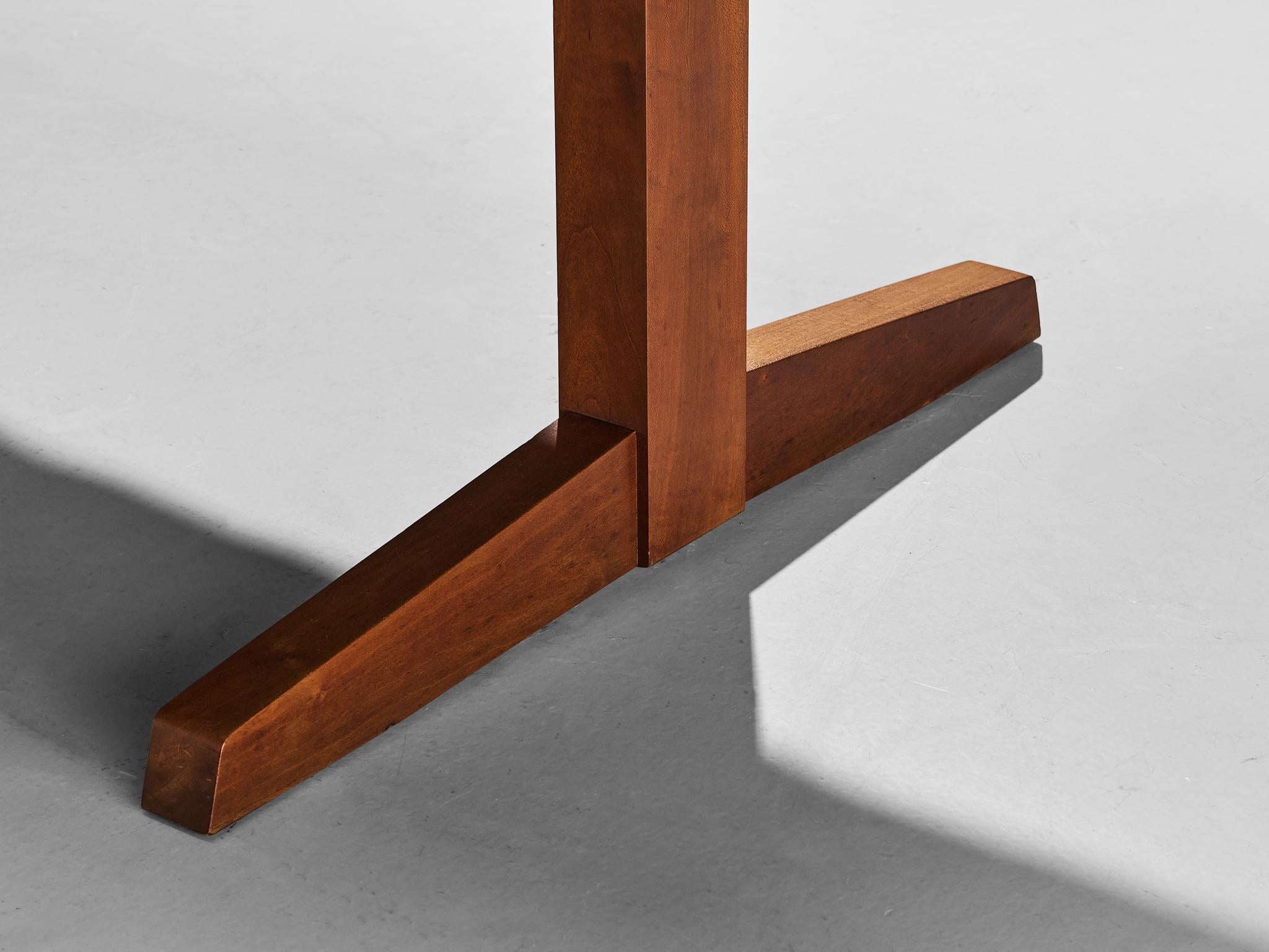 George Nakashima Esstisch in Bootsform auf Böcken im Angebot 1