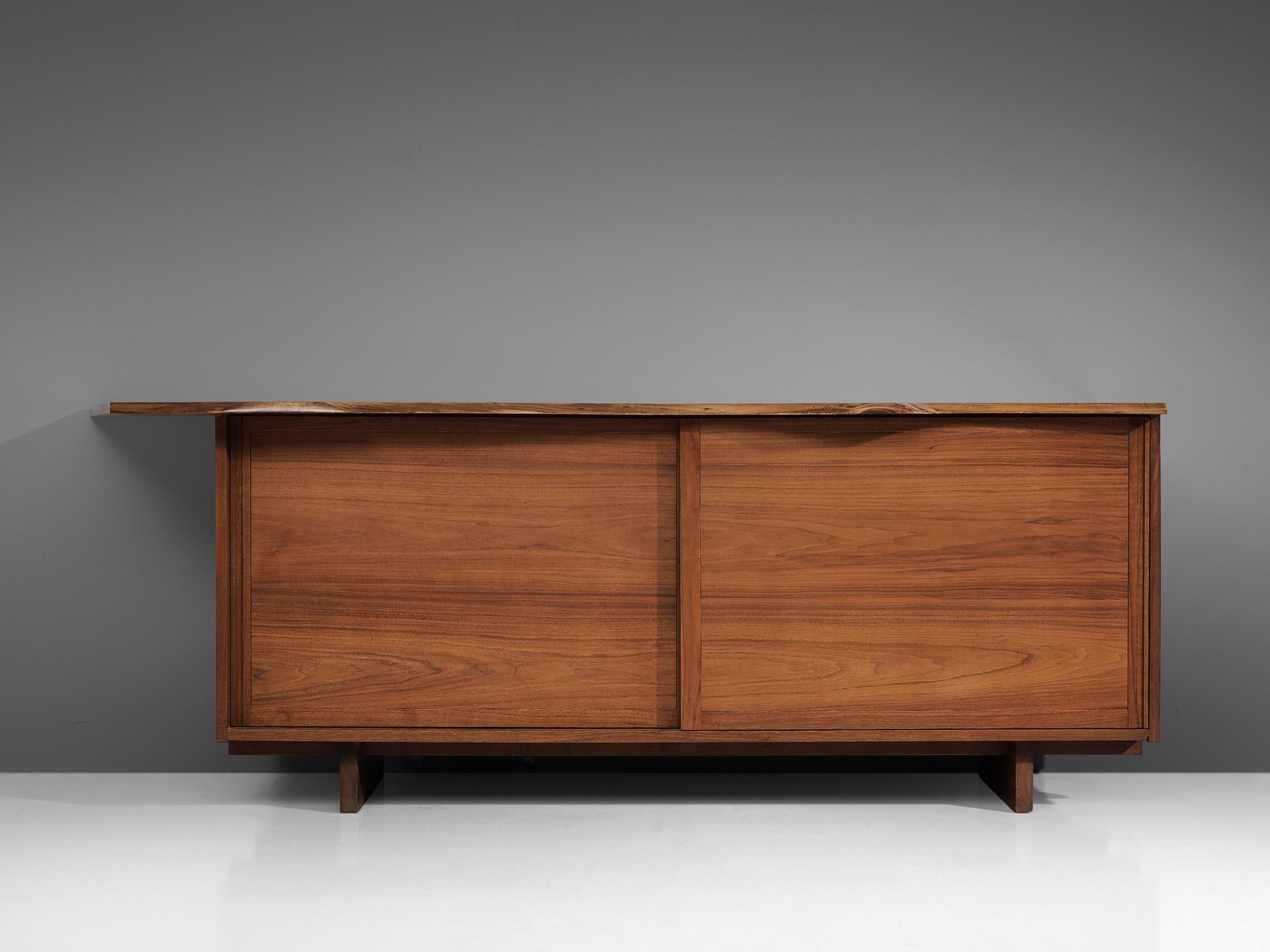 Mid-Century Modern George Nakashima Cabinet with Sliding Doors, 1958