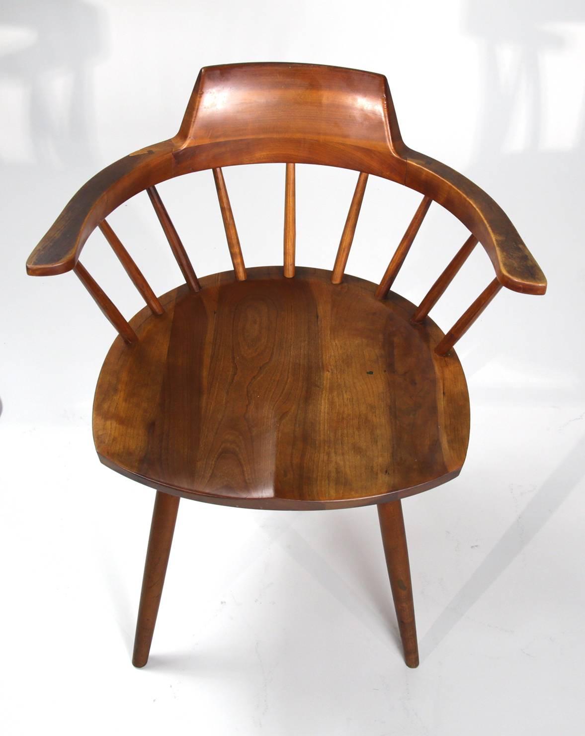 George Nakashima Captain's Chair In Good Condition In New York, NY