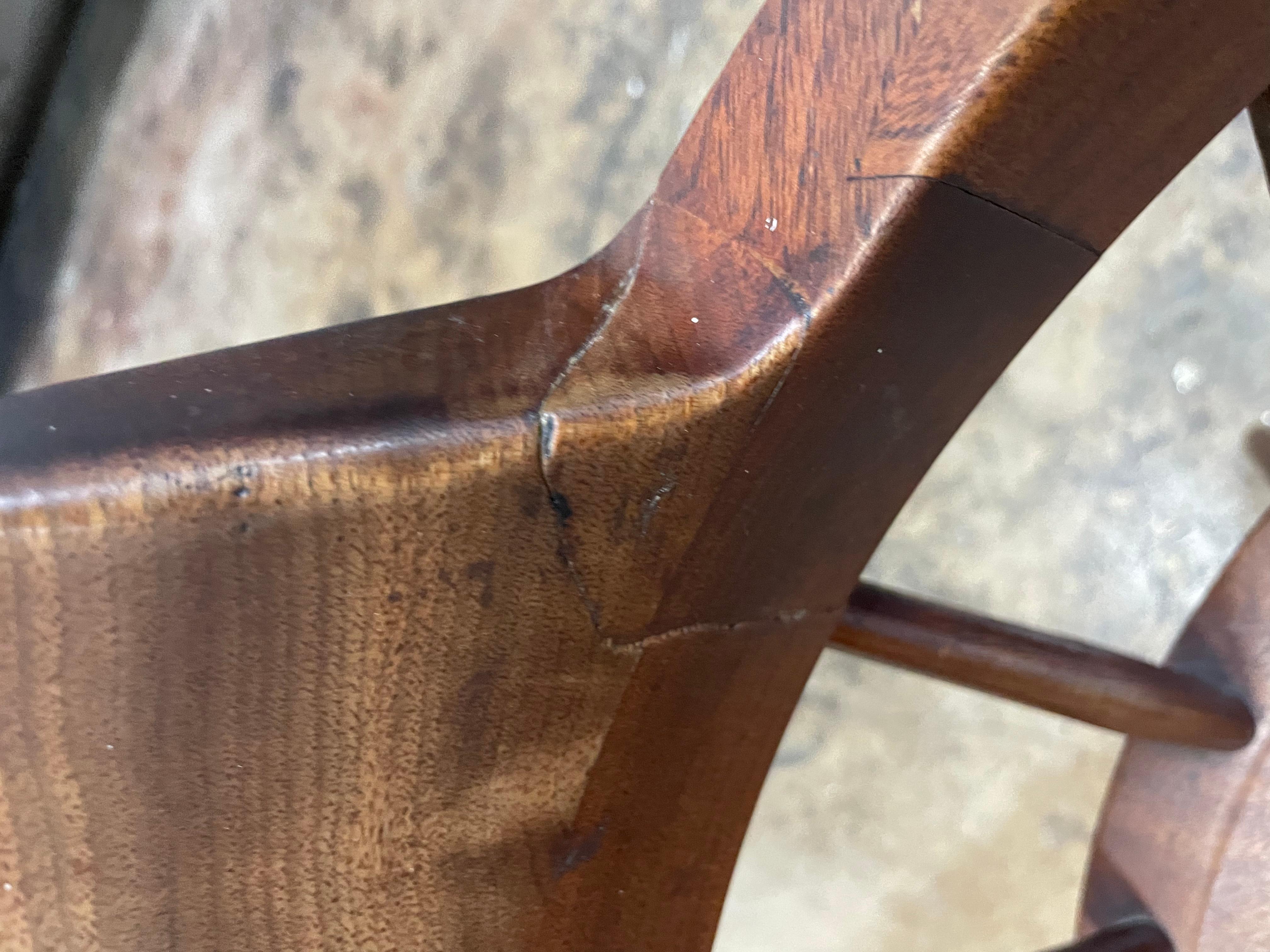 George Nakashima Captains Chairs, a Pair In Fair Condition In Fort Lauderdale, FL