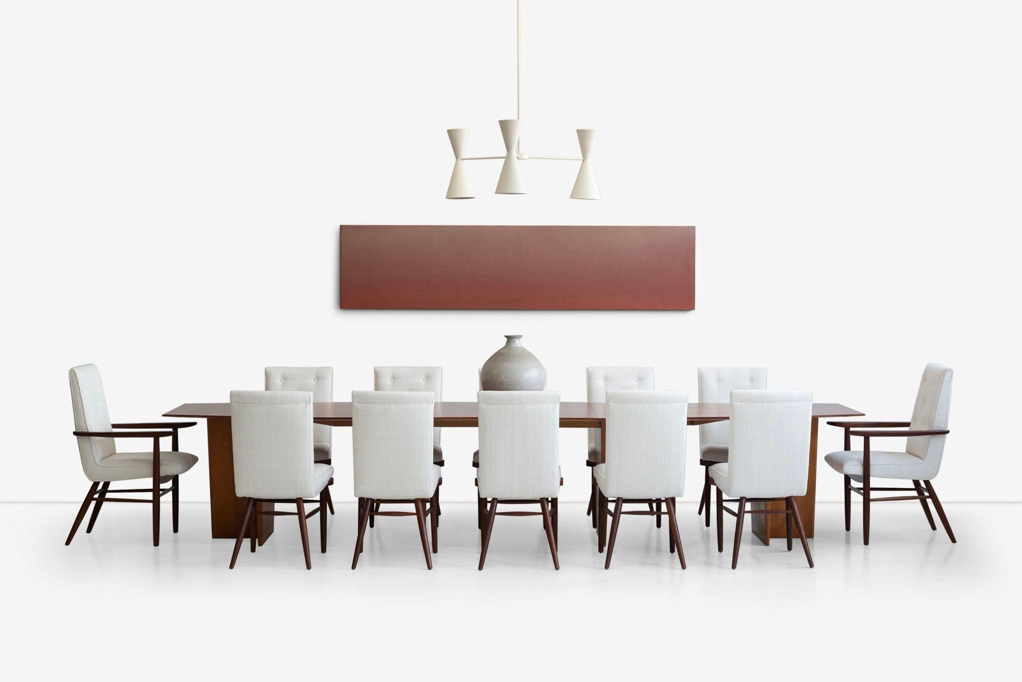 Mid-Century Modern Ensemble de douze chaises de salle à manger George Nakashima pour Widdicomb Origins en vente