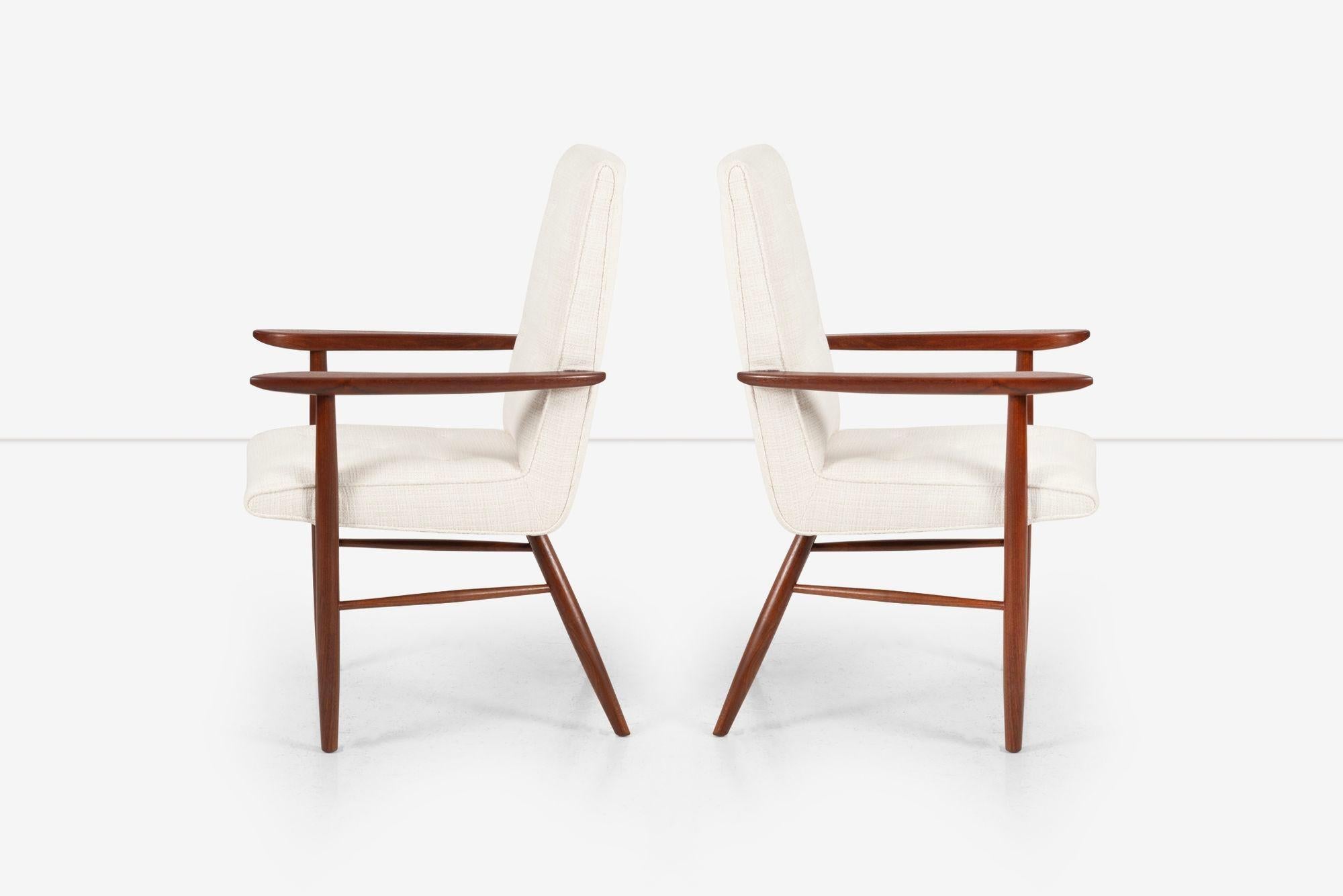 Upholstery George Nakashima Chairs for Widdicomb Origins set of Twelve Dining Chairs For Sale