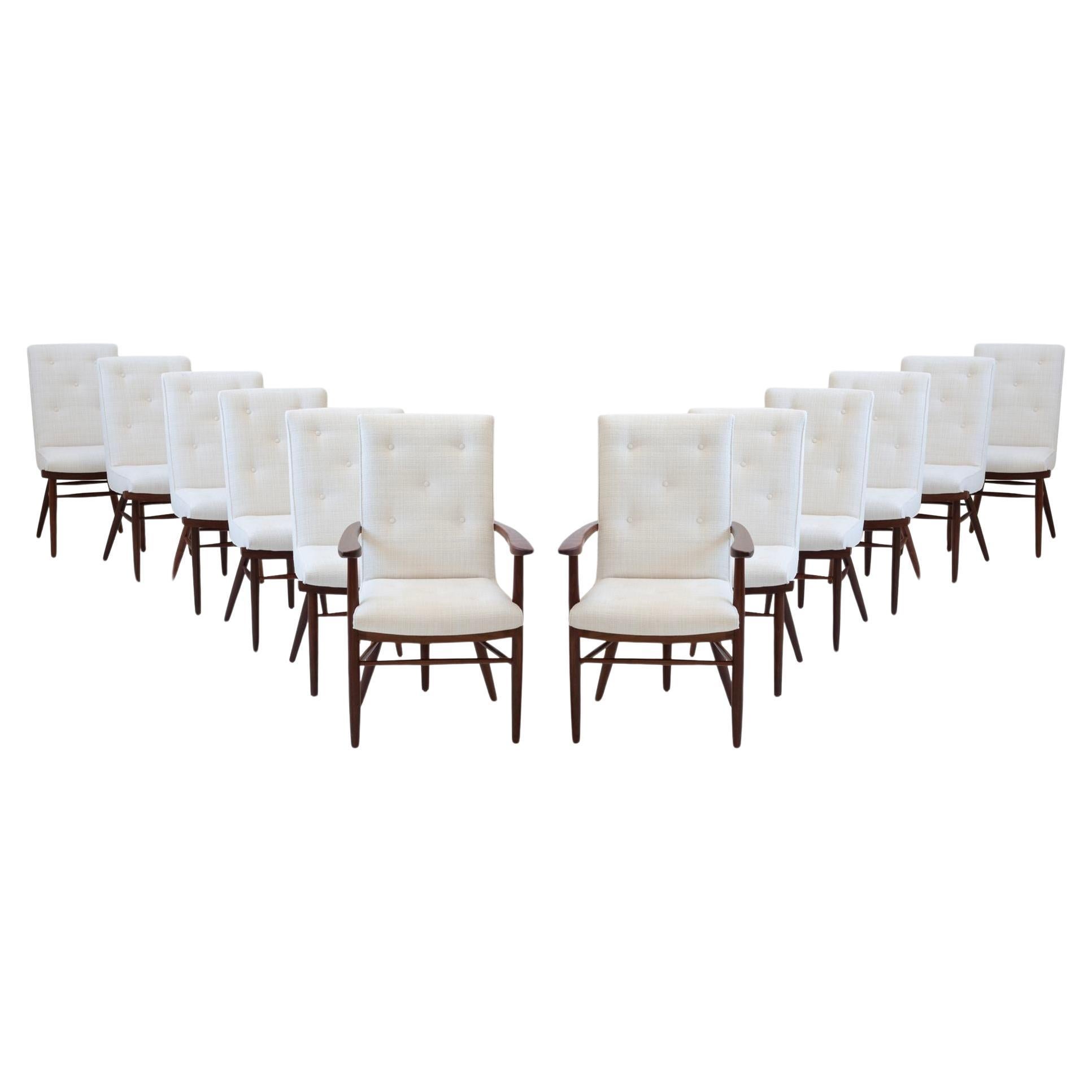 Ensemble de douze chaises de salle à manger George Nakashima pour Widdicomb Origins en vente
