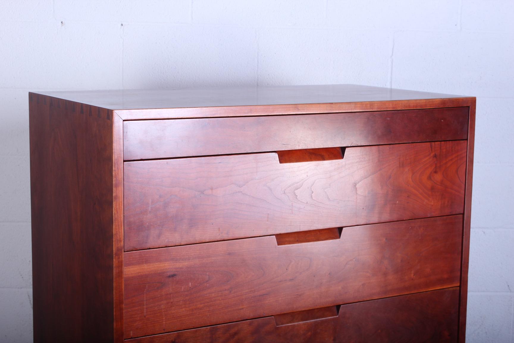George Nakashima Chest of Drawers in Cherry In Good Condition In Dallas, TX