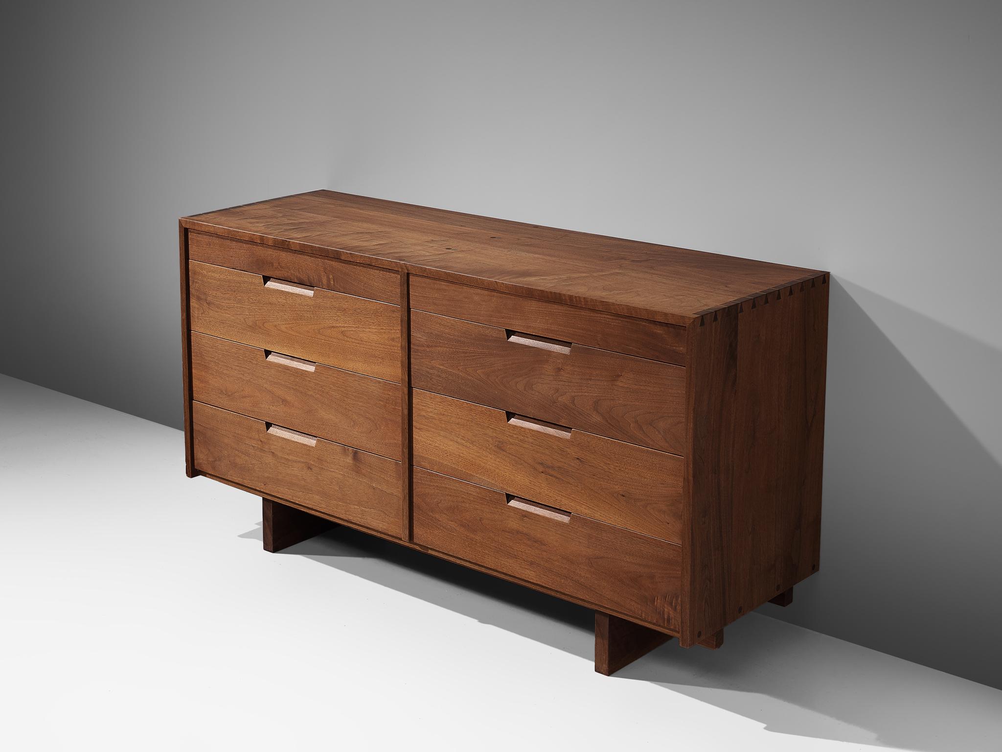 American George Nakashima Chest of Drawers in Walnut, 1963