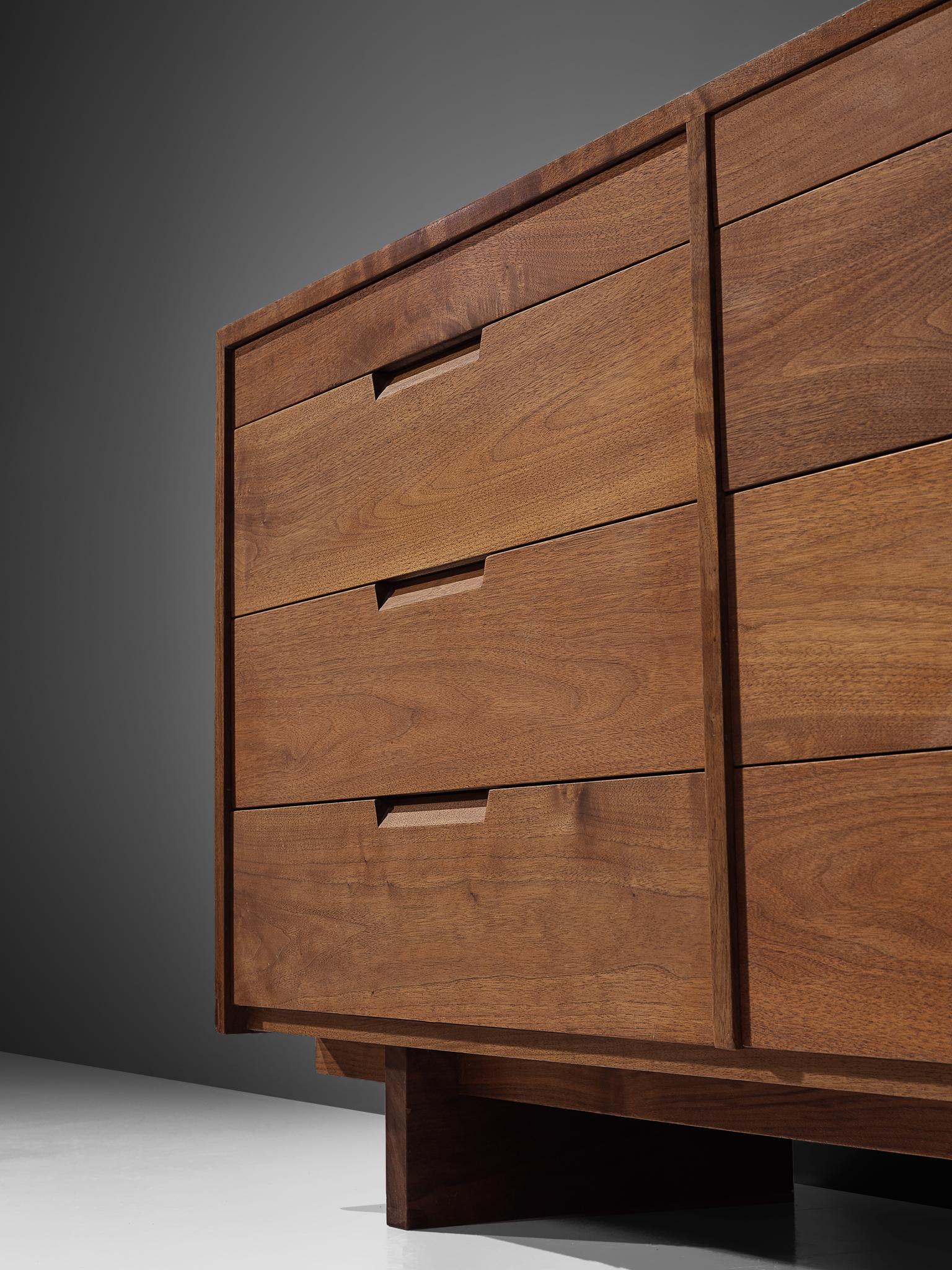 Mid-20th Century George Nakashima Chest of Drawers in Walnut, 1963