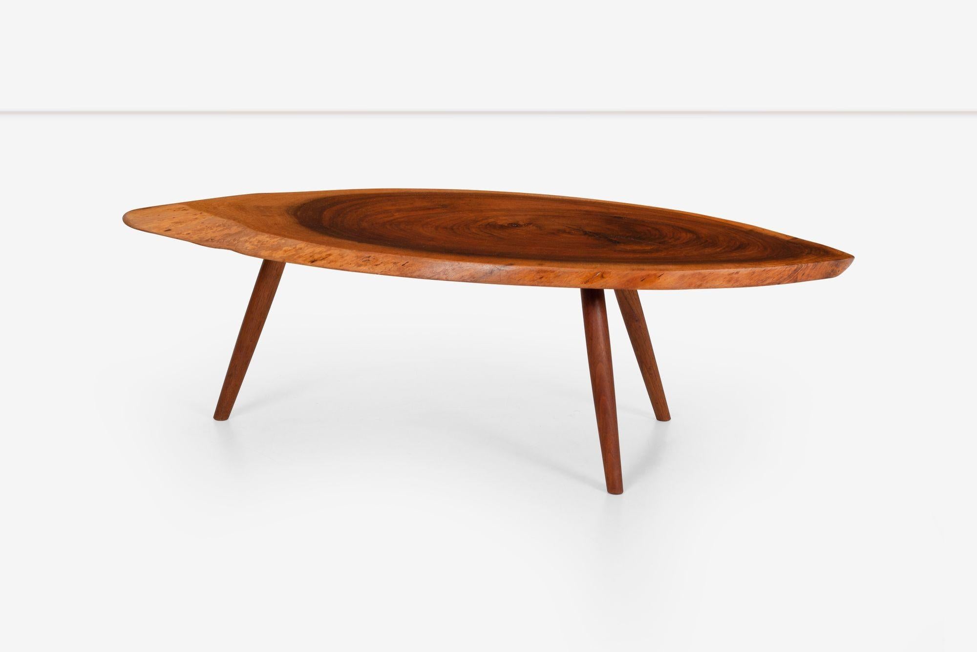 George Nakashima Coffee Table in Black Walnut In Good Condition In Chicago, IL