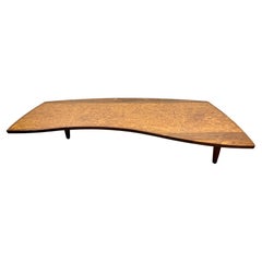 George Nakashima Coffee Table Model 200-84W in Elm Burl for Widdicomb Origins