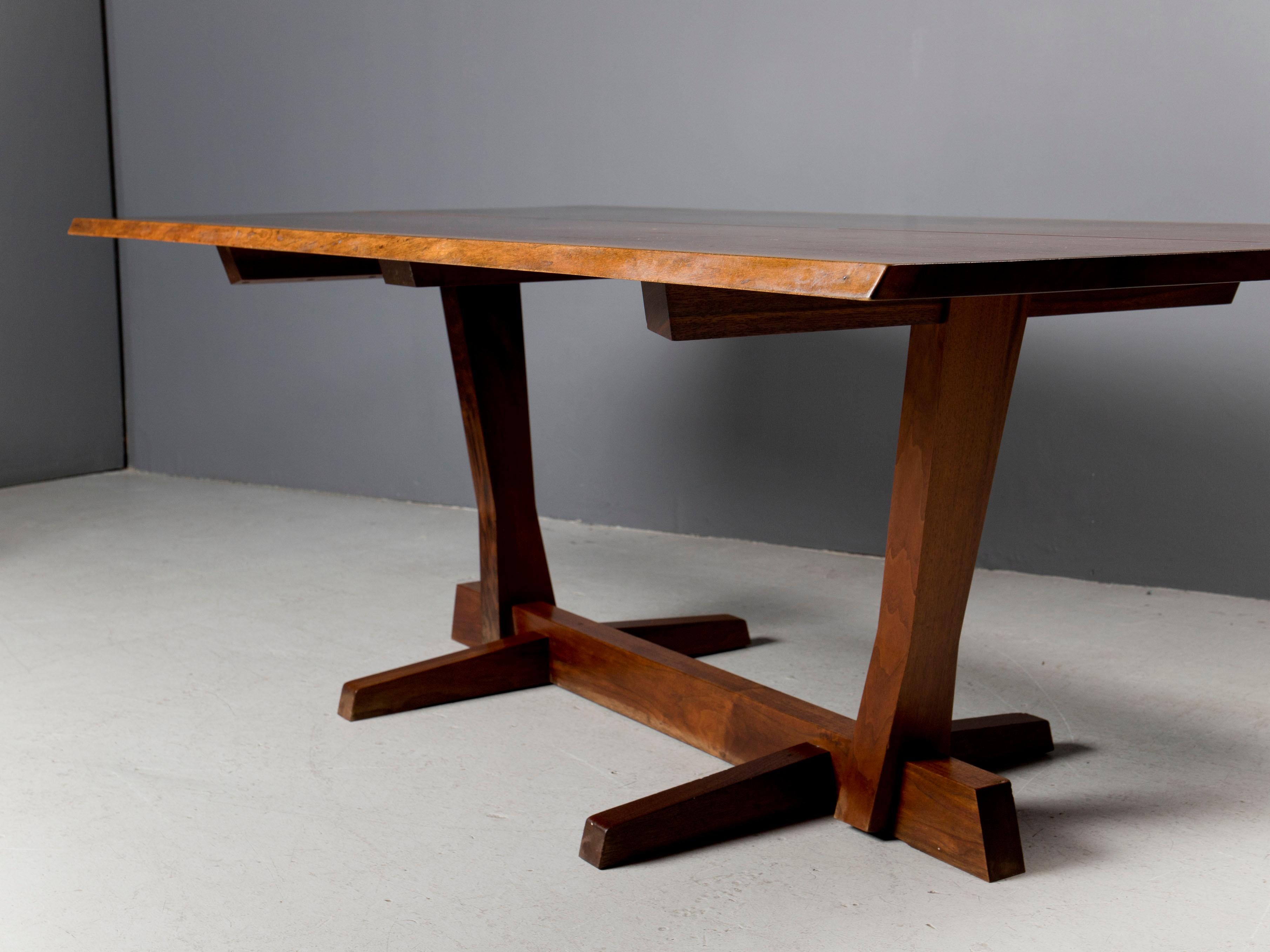 Mid-Century Modern George Nakashima Conoid Base Dining Table