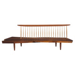 Retro George Nakashima Conoid Bench, 1973