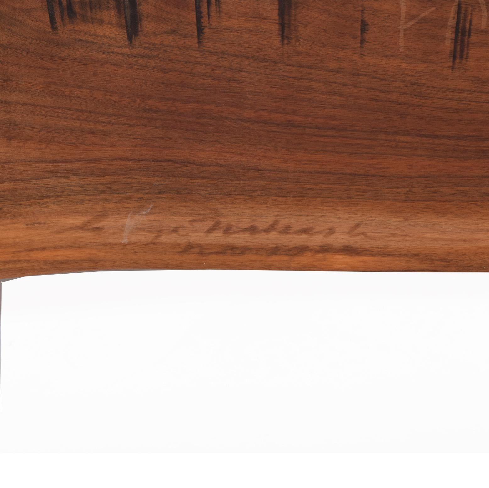 Walnut George Nakashima Conoid Bench, 1983