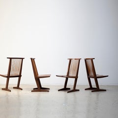 George Nakashima Conoid Chairs, Set of Four, 1970s
