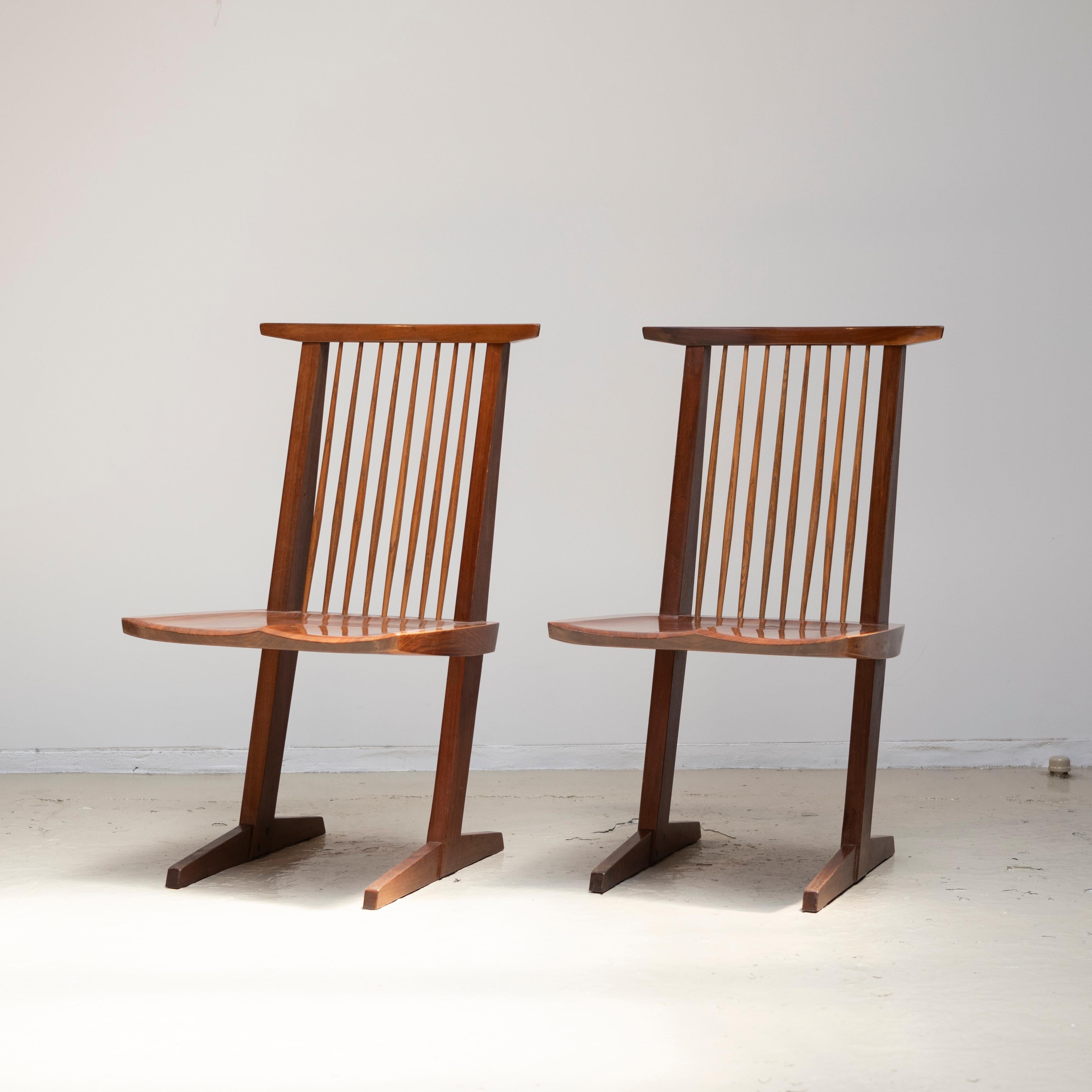 George Nakashima Conoid Chairs, Set of Four, 1970s 1