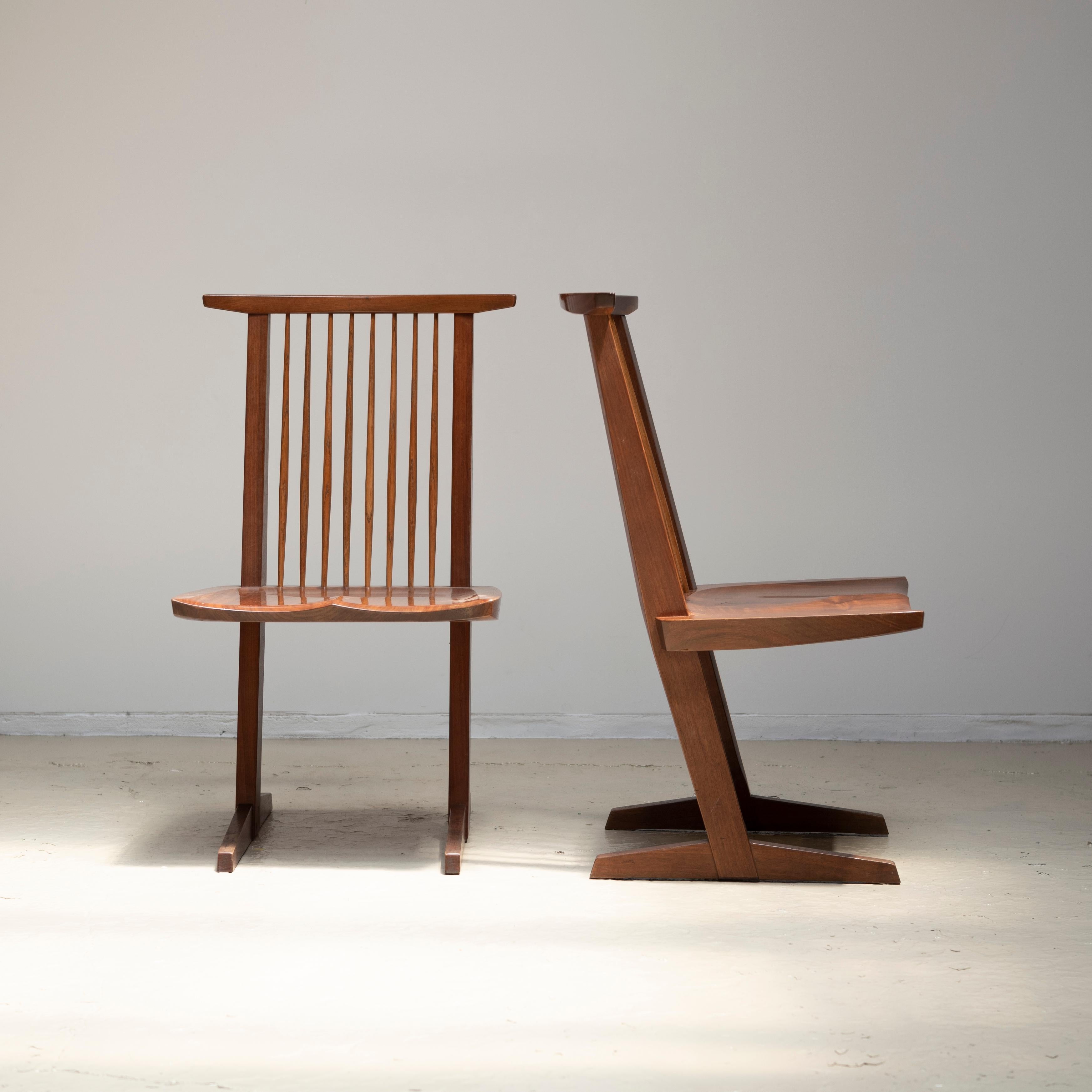 George Nakashima Conoid Chairs, Set of Four, 1970s 3
