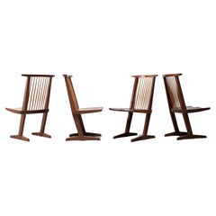 George Nakashima Conoid Chairs, Set of Four, 1970s