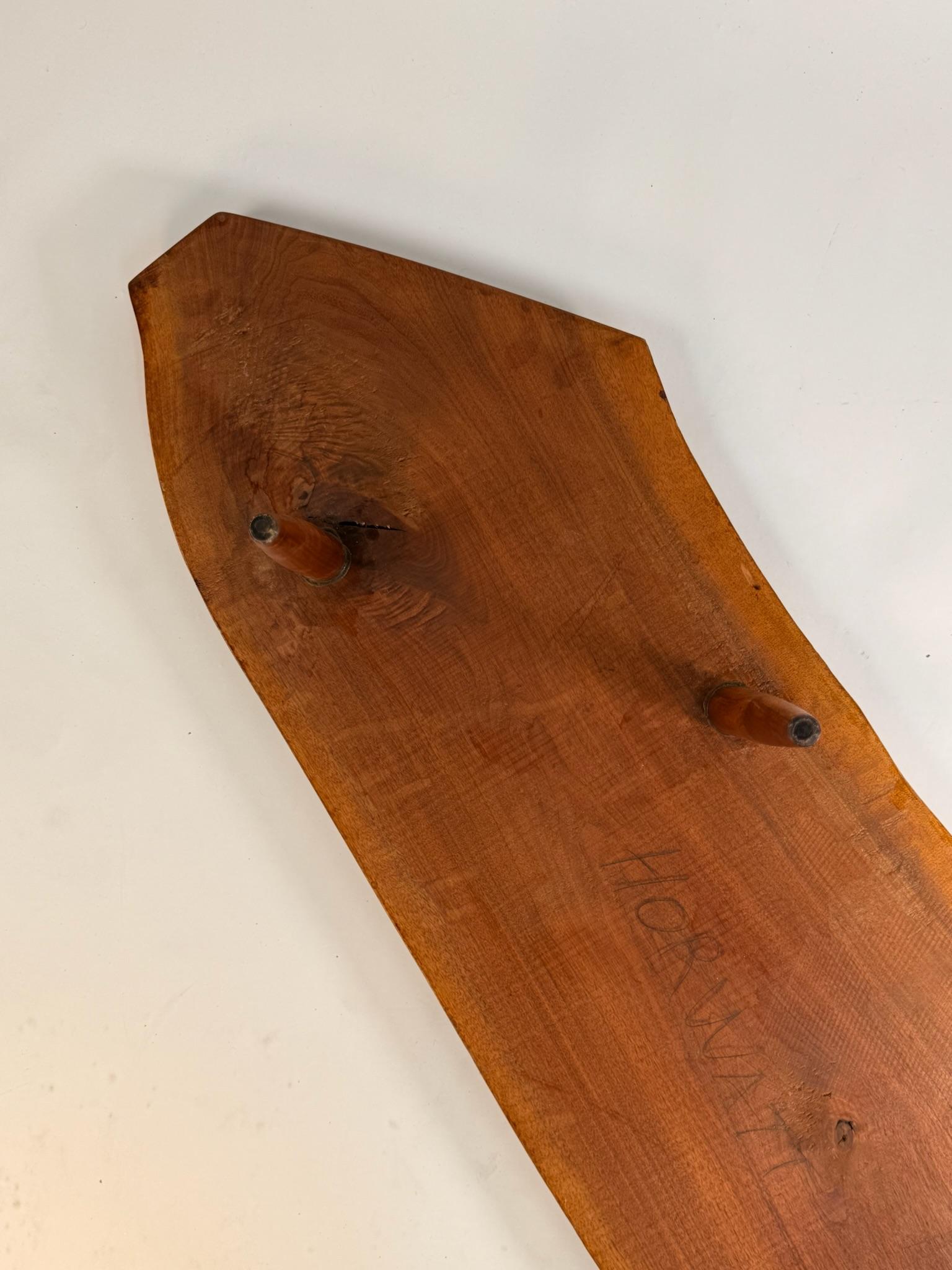 20th Century George Nakashima Conoid Coffee Table – English Walnut with Rosewood Butterfly For Sale
