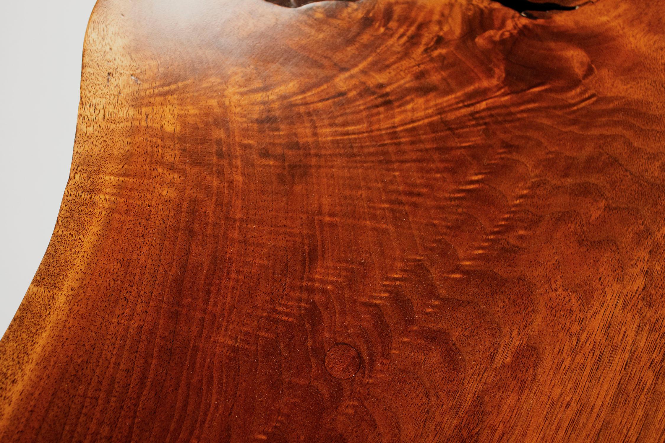 George Nakashima Conoid Coffee Table Free Edge English Walnut Slab, 1963 1