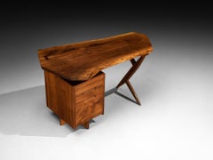 George Nakashima 'Conoid' Writing Desk in American Black Walnut