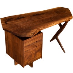 George Nakashima 'Conoid' Writing Desk in American Black Walnut