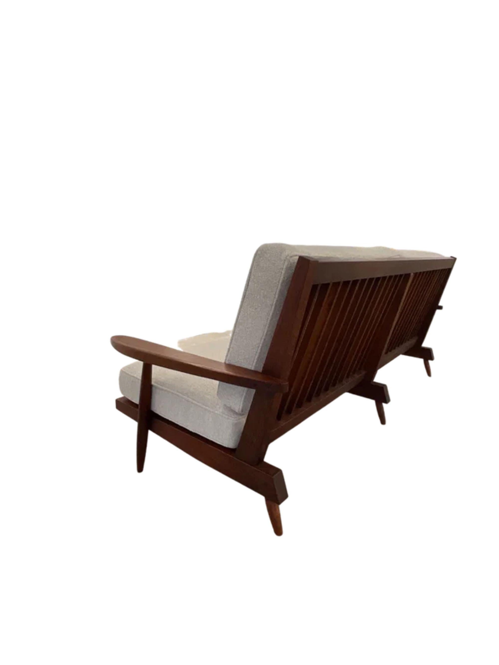 George Nakashima “Cushion” three seat walnut sofa with arms, USA, 1961 2
