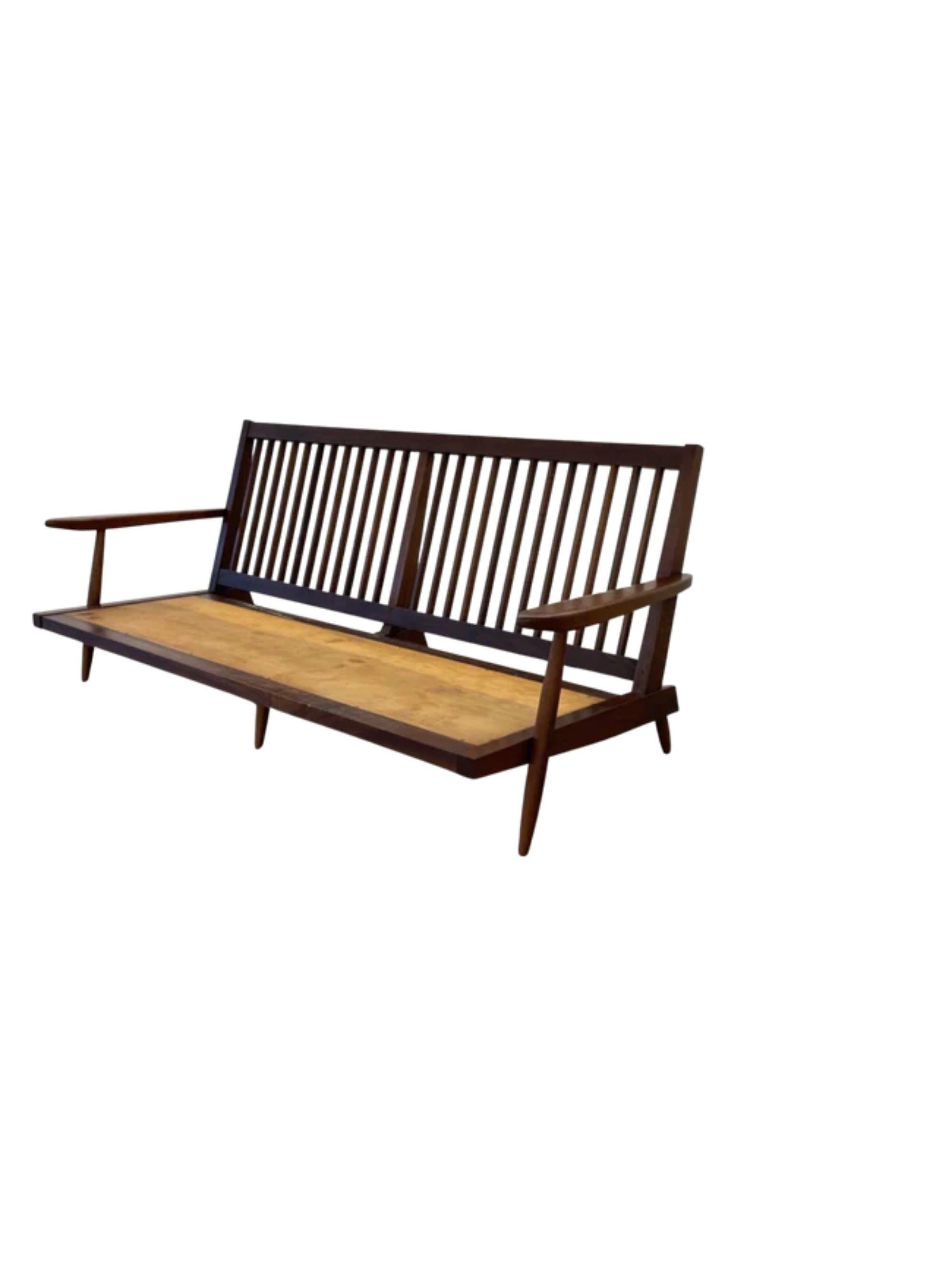 George Nakashima “Cushion” three seat walnut sofa with arms, USA, 1961 3