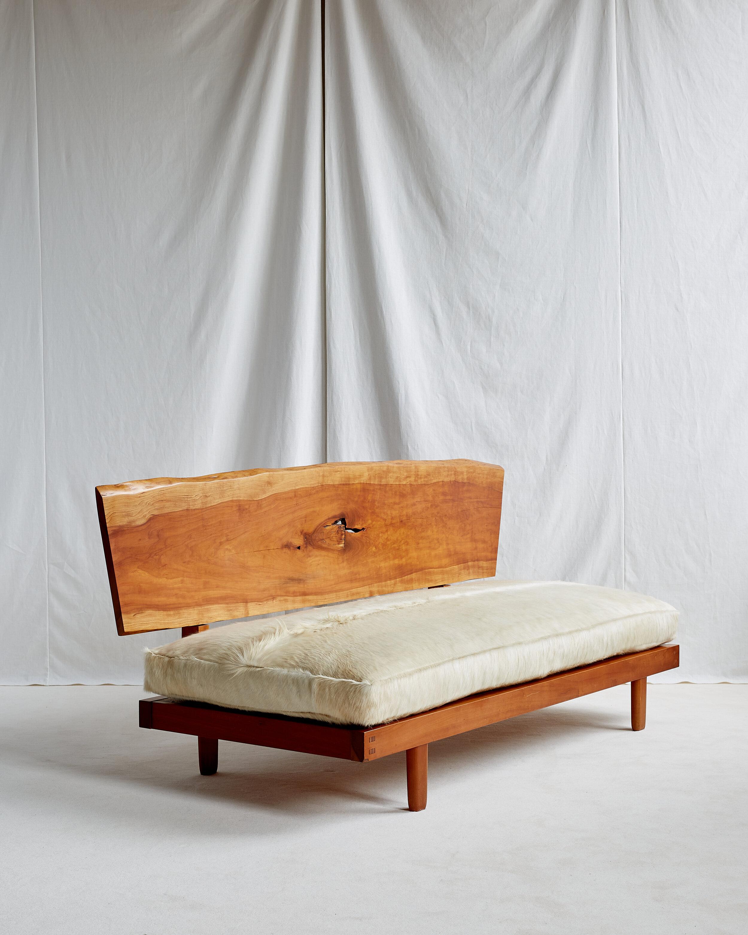 Cowhide George Nakashima Daybed/Bench