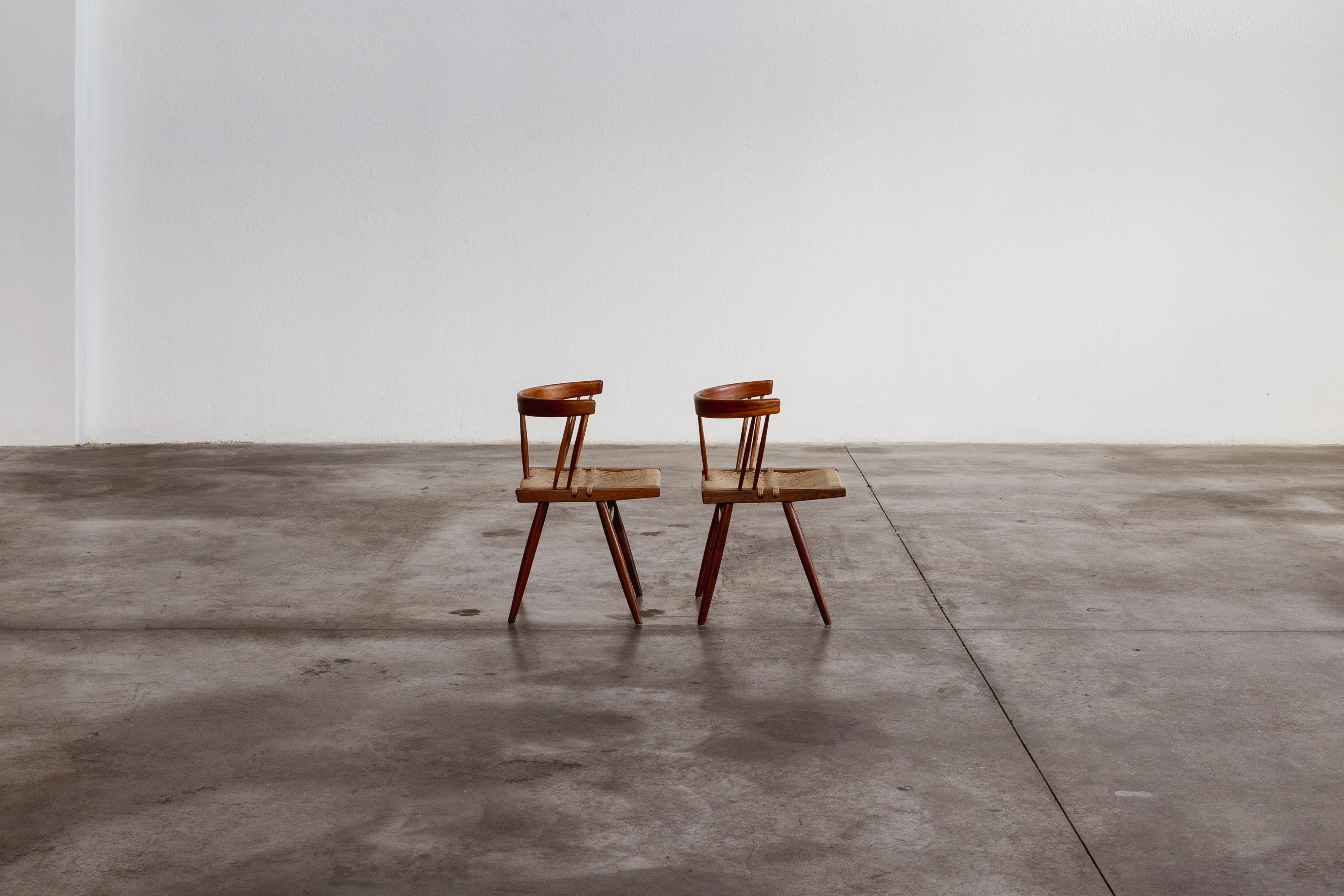 Mid-20th Century George Nakashima Dining Chairs, 1947, Set of 2 For Sale