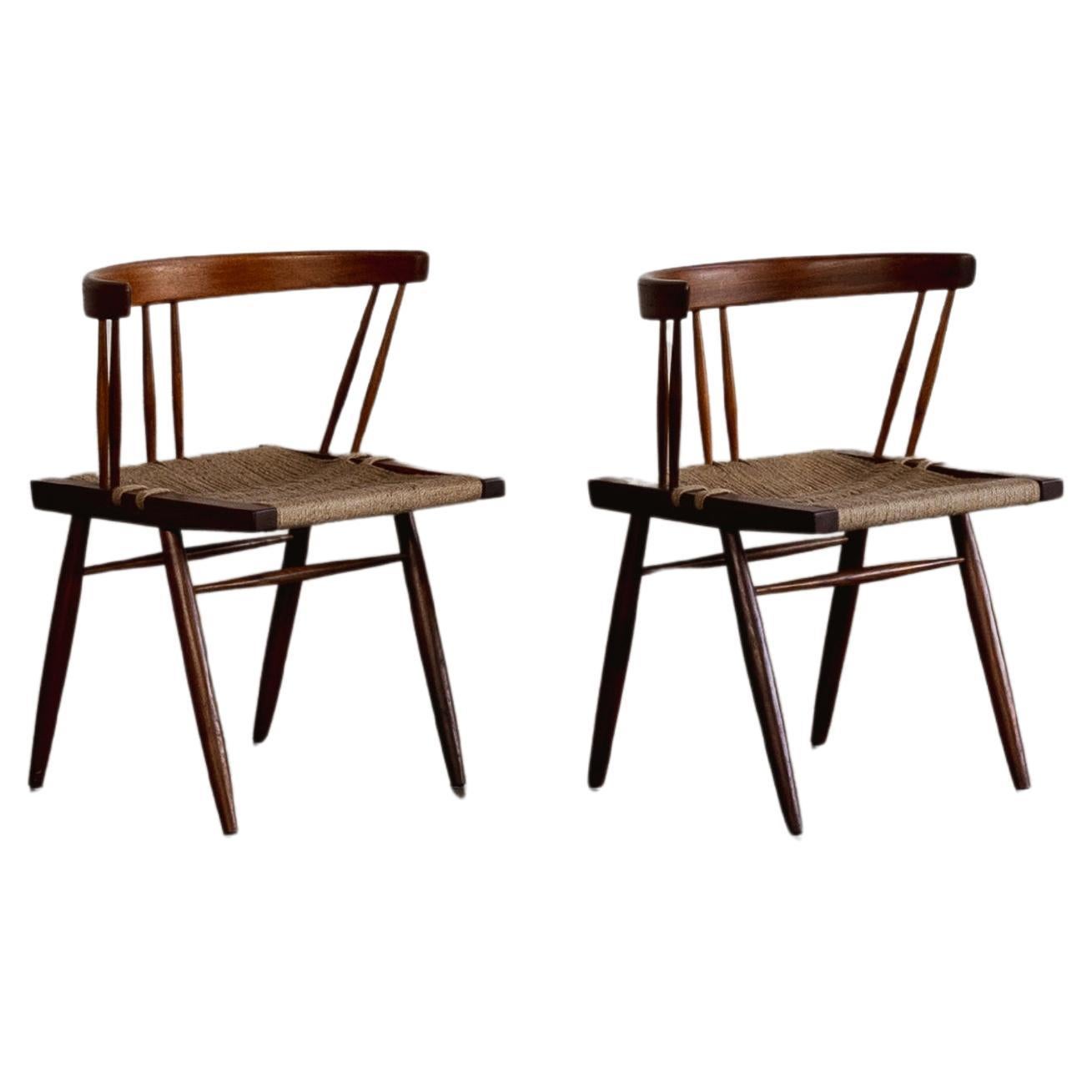 George Nakashima Dining Chairs, 1947, Set of 2