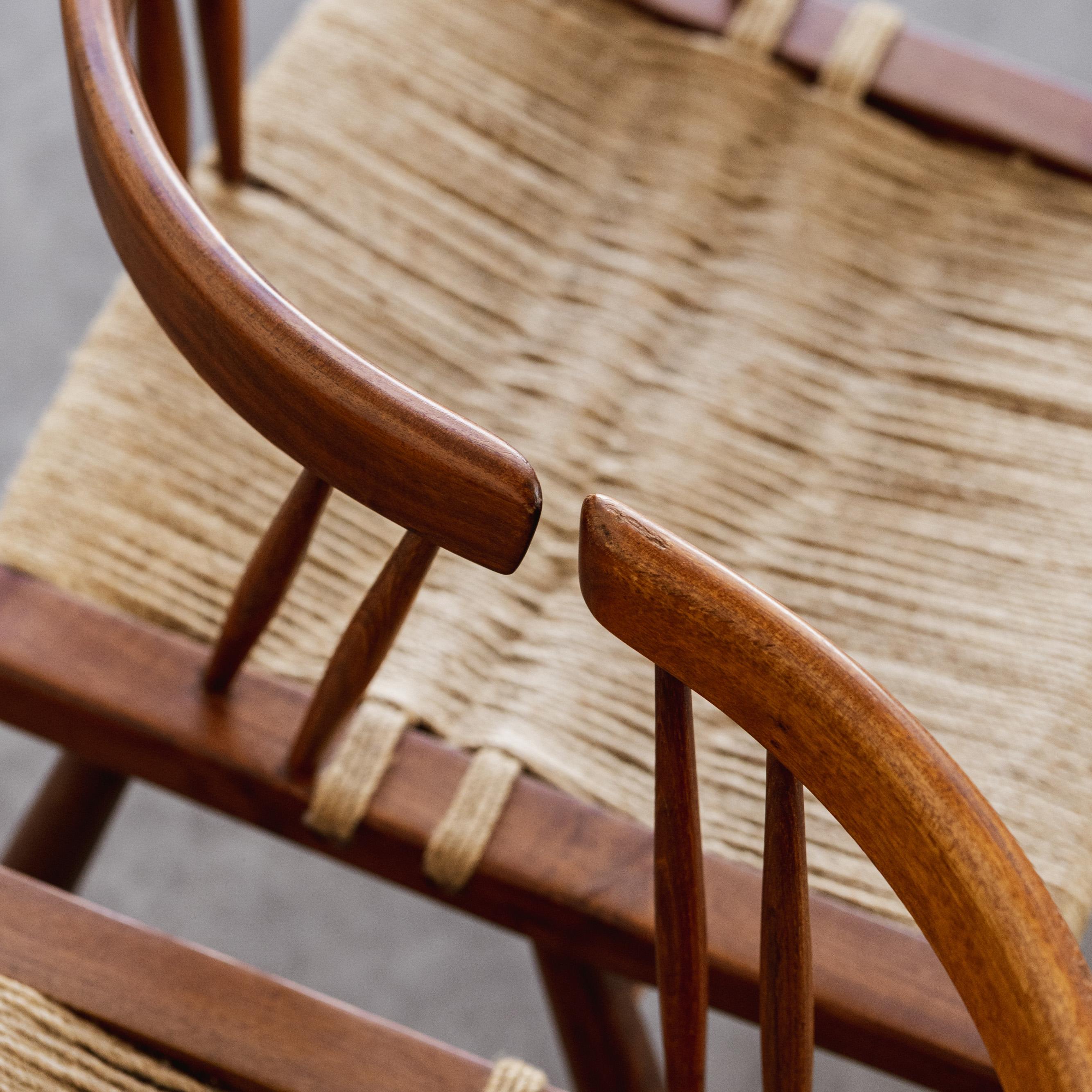 Mid-Century Modern George Nakashima Dining Chairs, 1947, Set of 4 For Sale