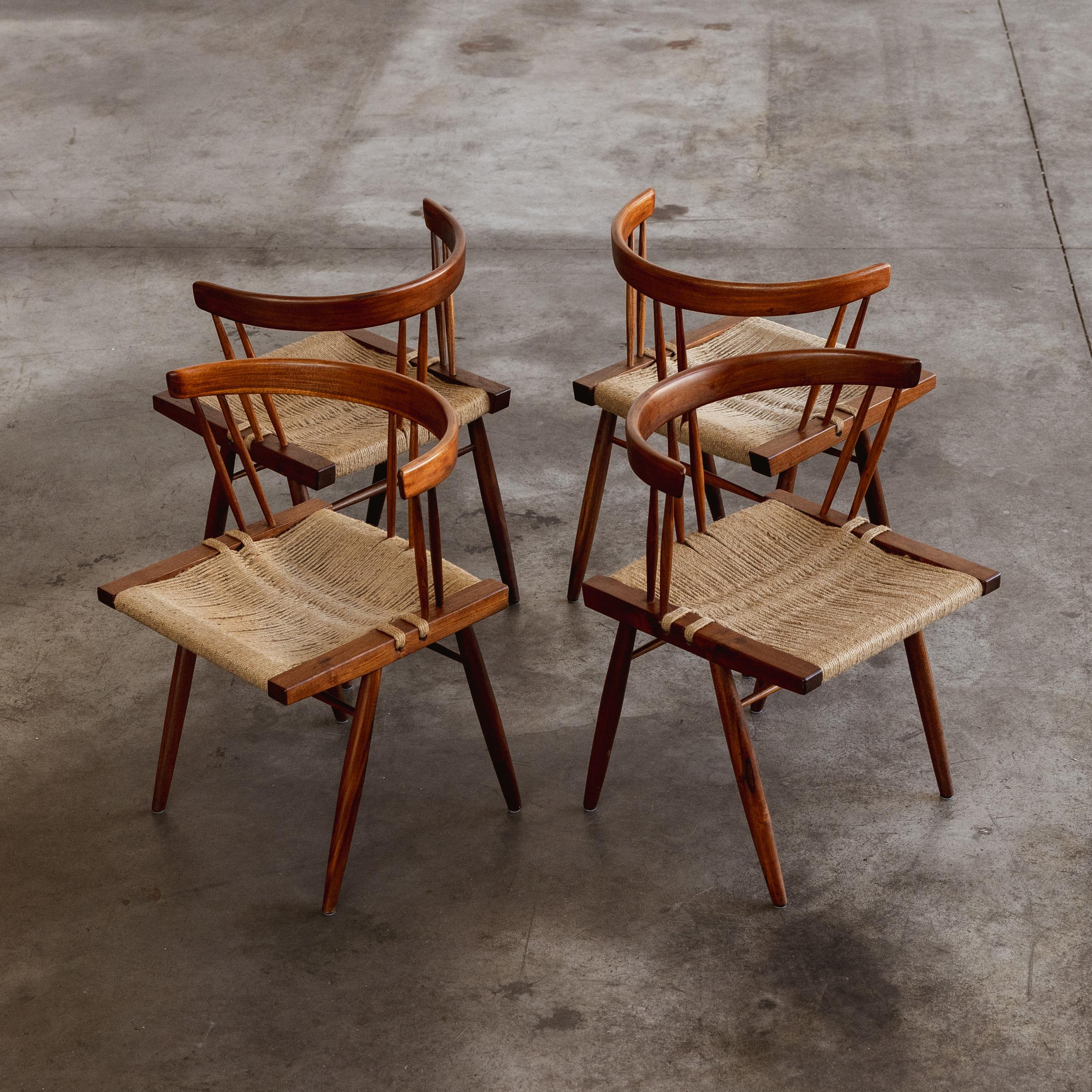 Mid-20th Century George Nakashima Dining Chairs, 1947, Set of 4 For Sale