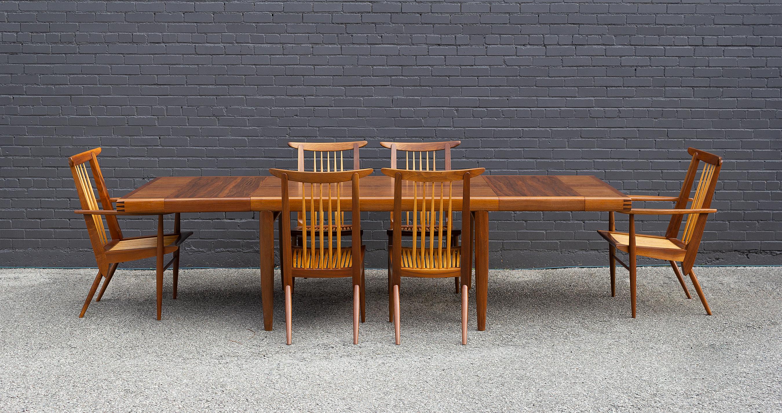 Mid-Century Modern George Nakashima Dining Table & Chairs Widdicomb Origins Collection 1959