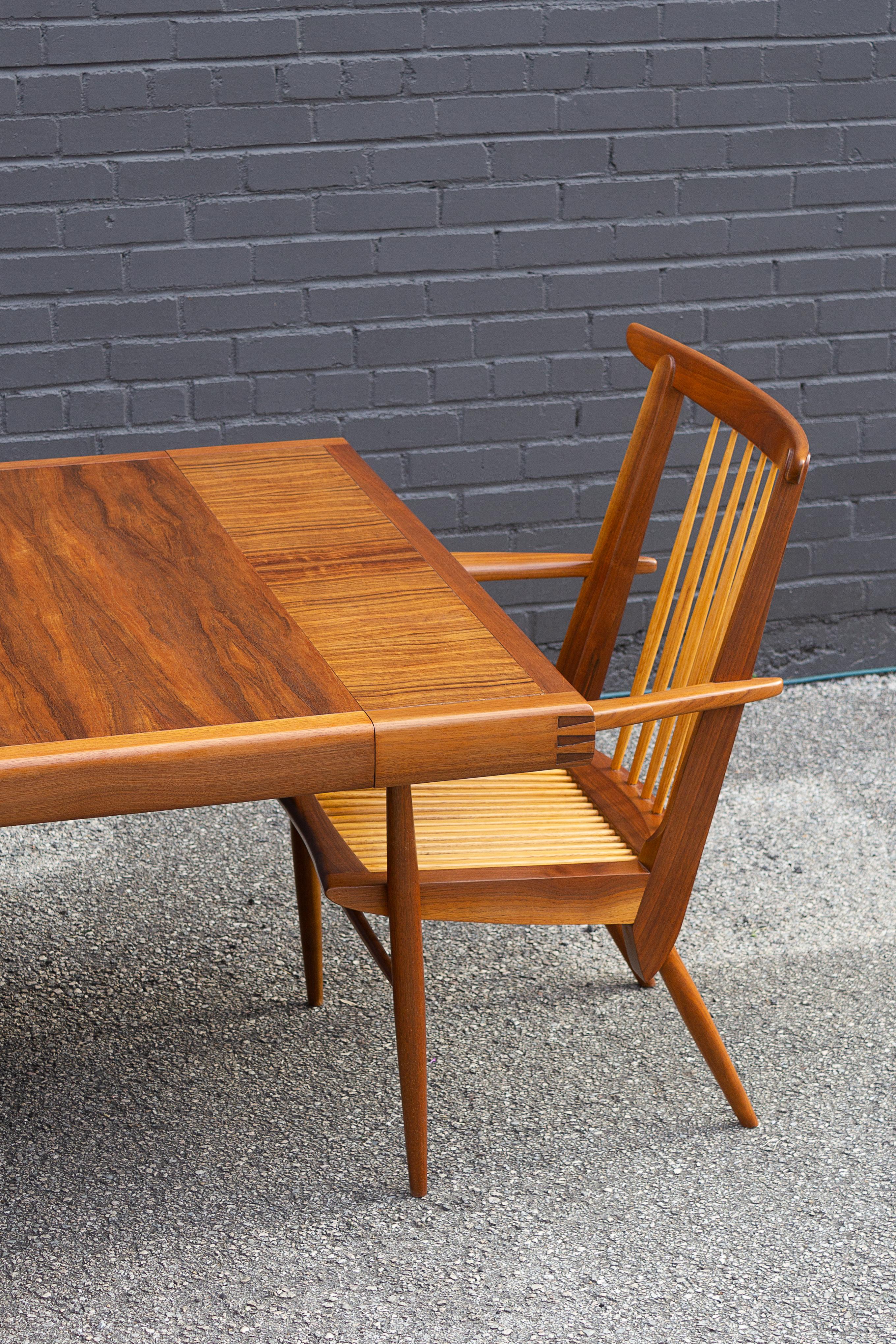 20th Century George Nakashima Dining Table & Chairs Widdicomb Origins Collection 1959