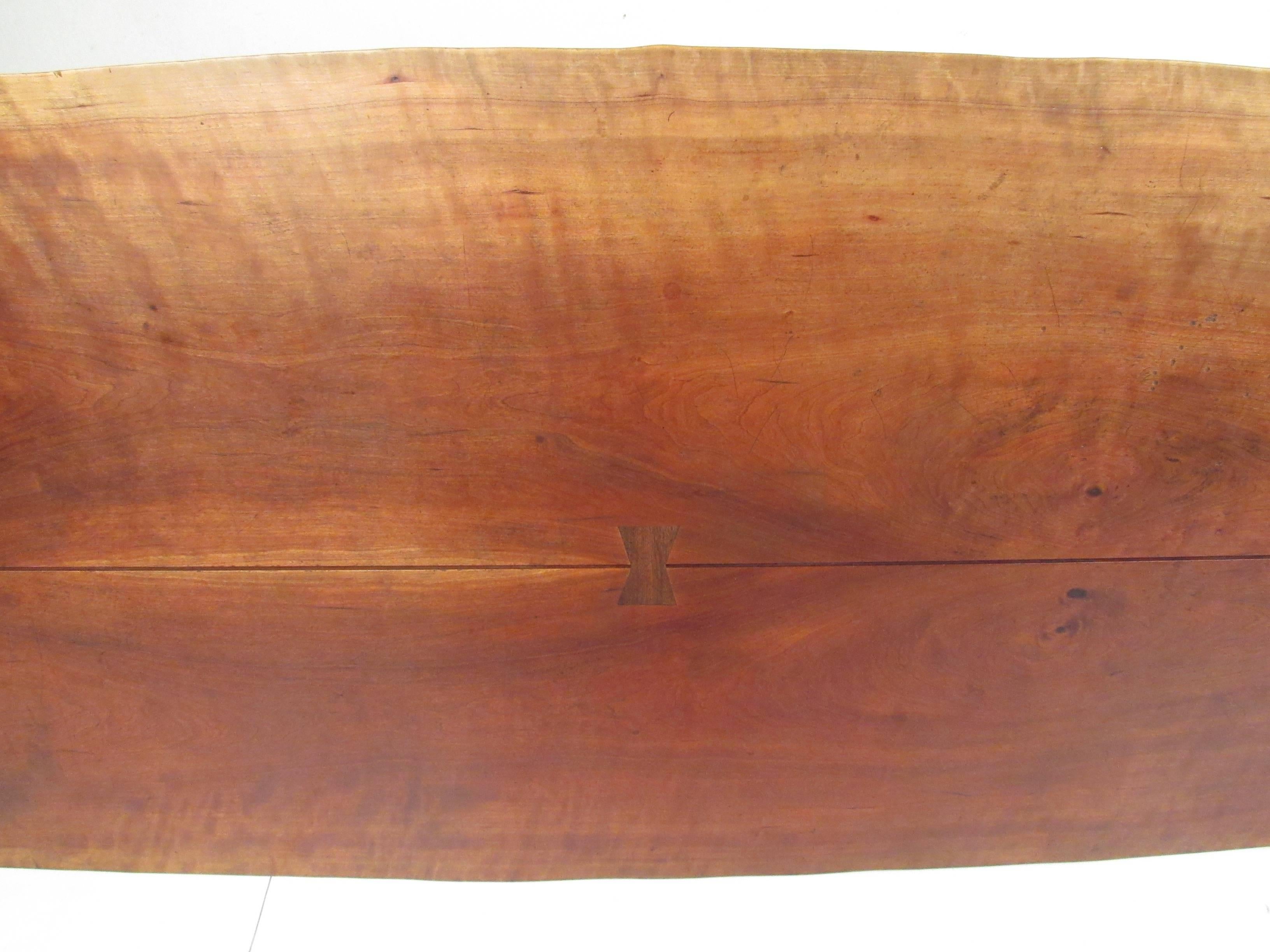 George Nakashima Dining Table with Trestle Base 4