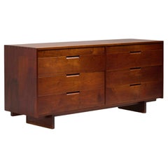 George Nakashima, Cassettiera doppia, noce nero americano, 1955