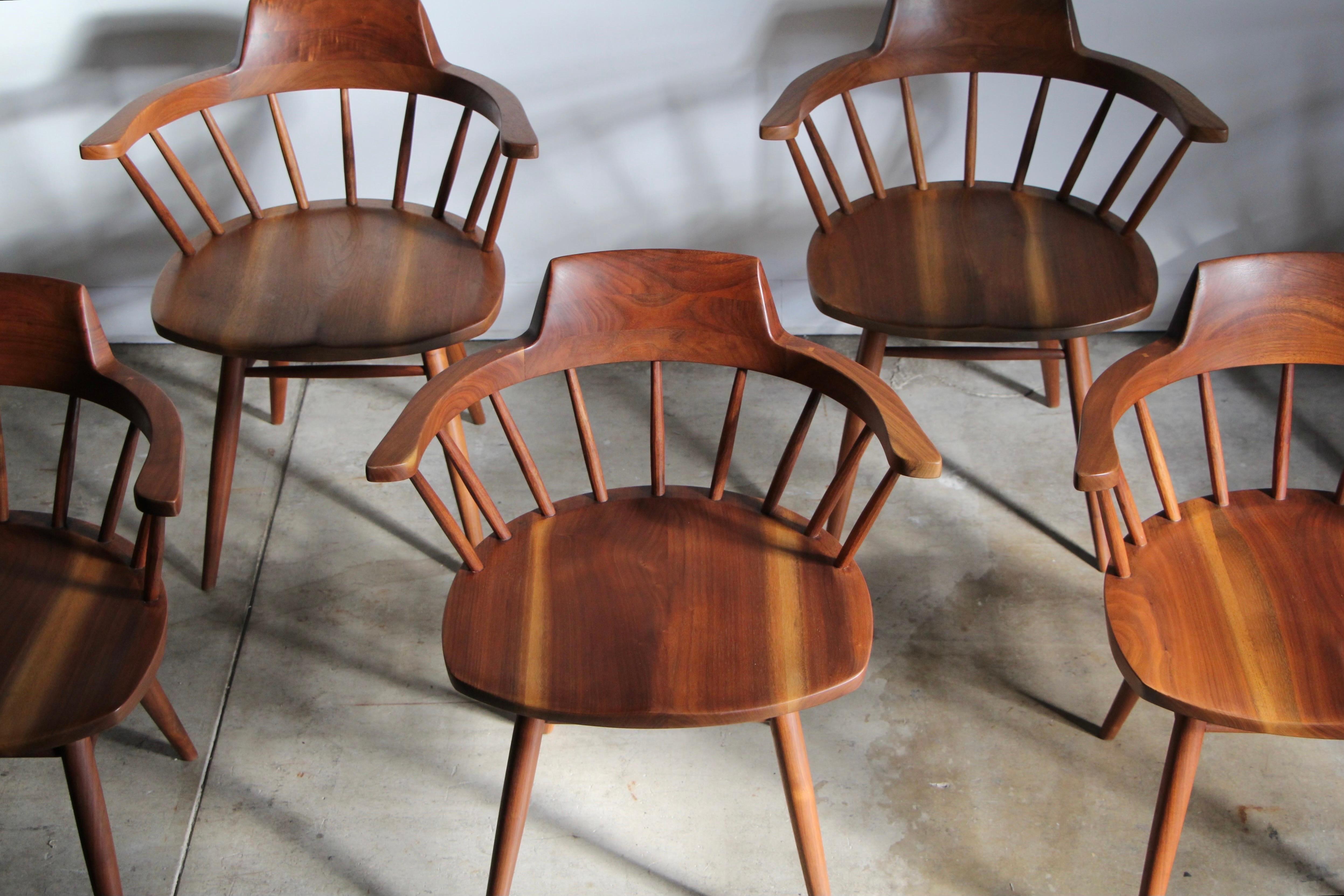 It doesn't get much better than this--an early set of original and authentic George Nakashima 