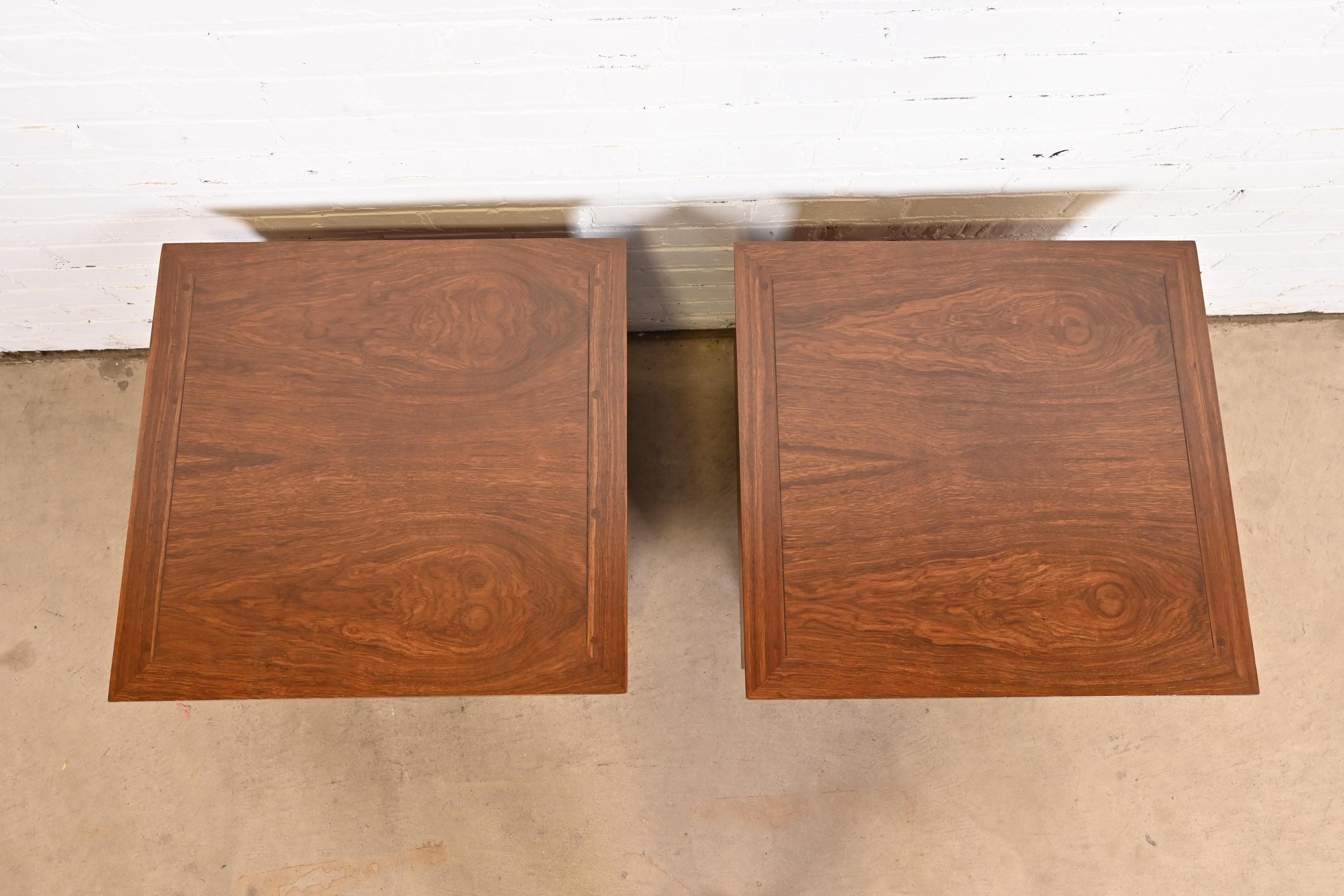 George Nakashima East Indian Laurel Wood Nightstands for Widdicomb, Refinished 2