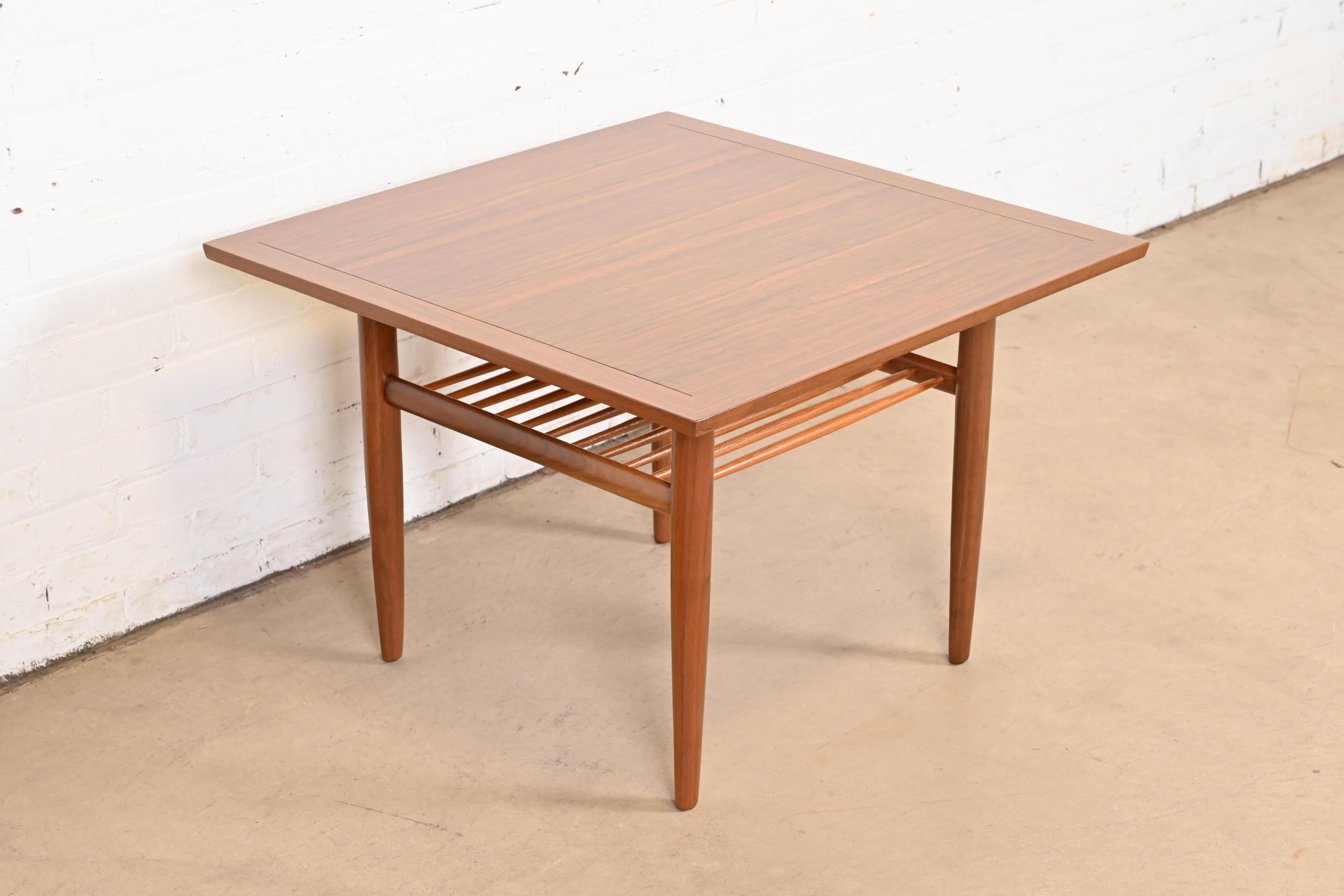 Mid-20th Century George Nakashima East Indian Laurel Wood Side Table or Cocktail Table, Restored For Sale