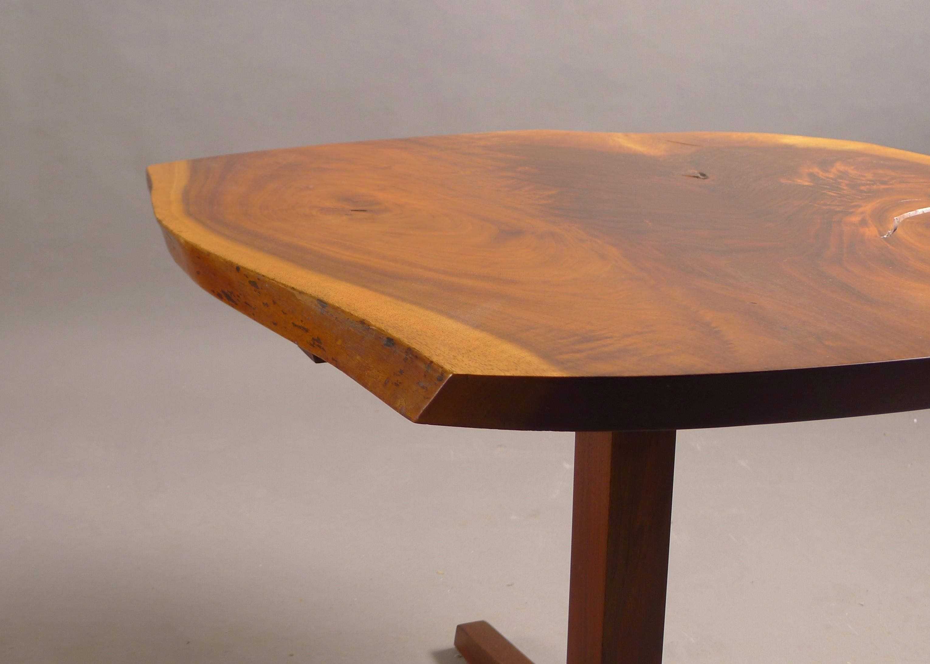 George Nakashima, End Table, 1960, Sold with Paperwork, Single Slab Top 2