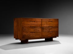 George Nakashima for George Nakashima Studio Double Chest of Drawers in Walnut