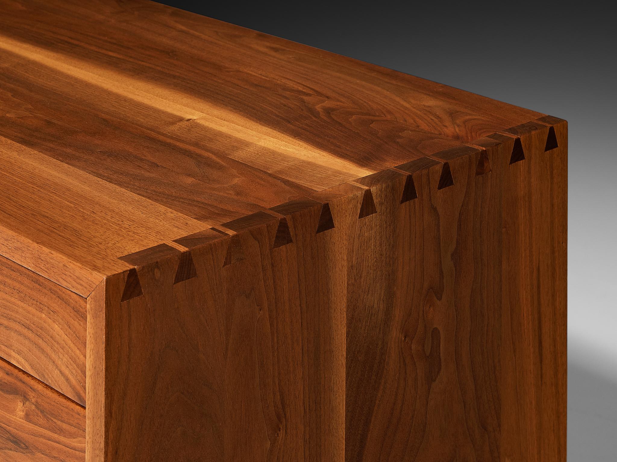 George Nakashima for George Nakashima Studio Double Chest of Drawers in Walnut For Sale 2