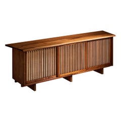George Nakashima for George Nakashima Studio Triple Sliding Door Cabinet
