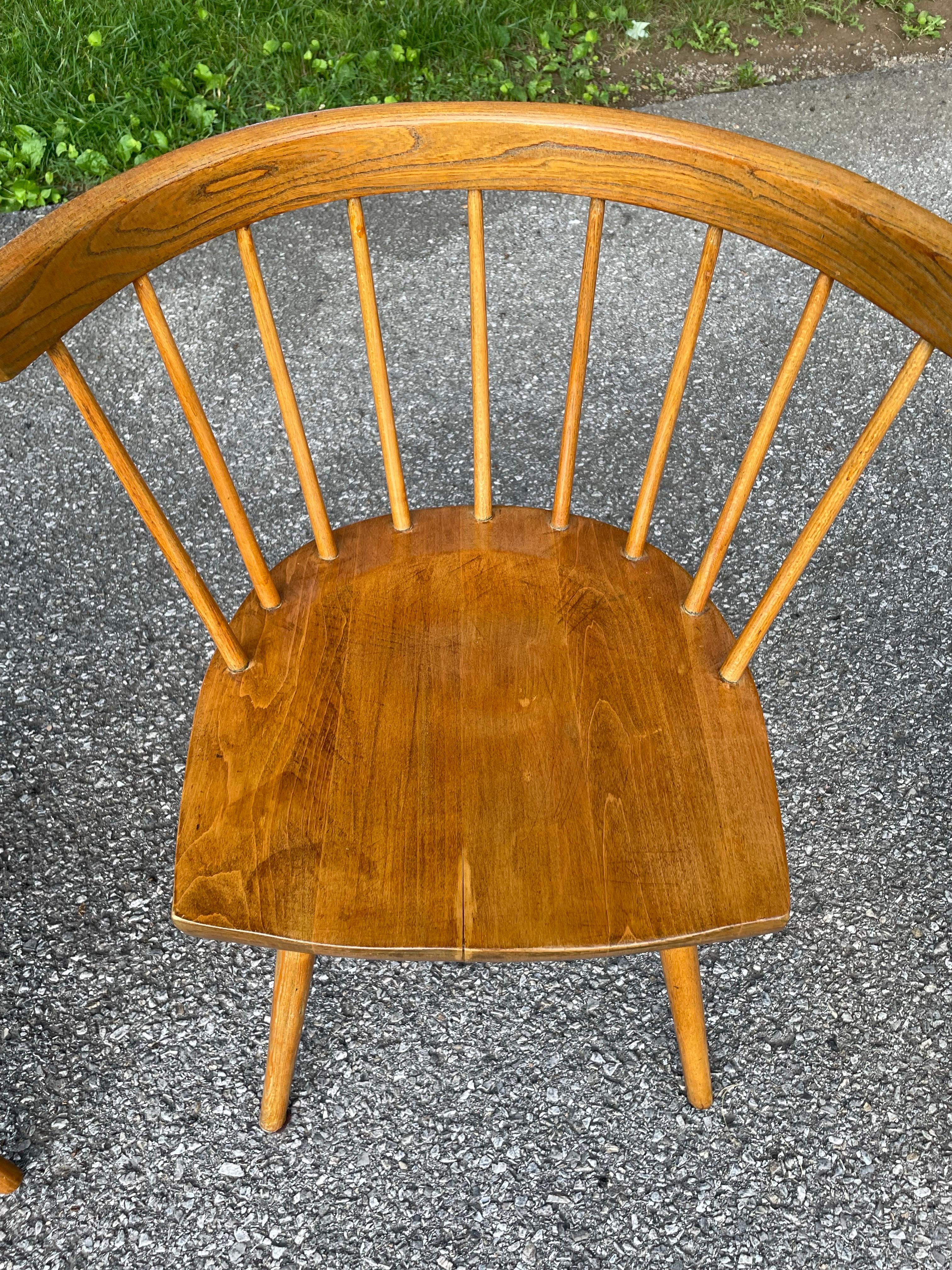 George Nakashima for Knoll Attr. Straight Chairs Mid Century Modern - Set of 4 1